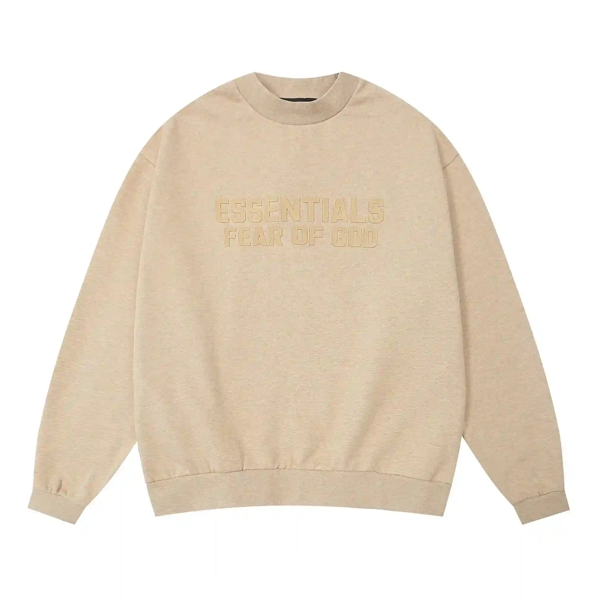 Essentials Calm Shell hoodie set branding detail close-up
