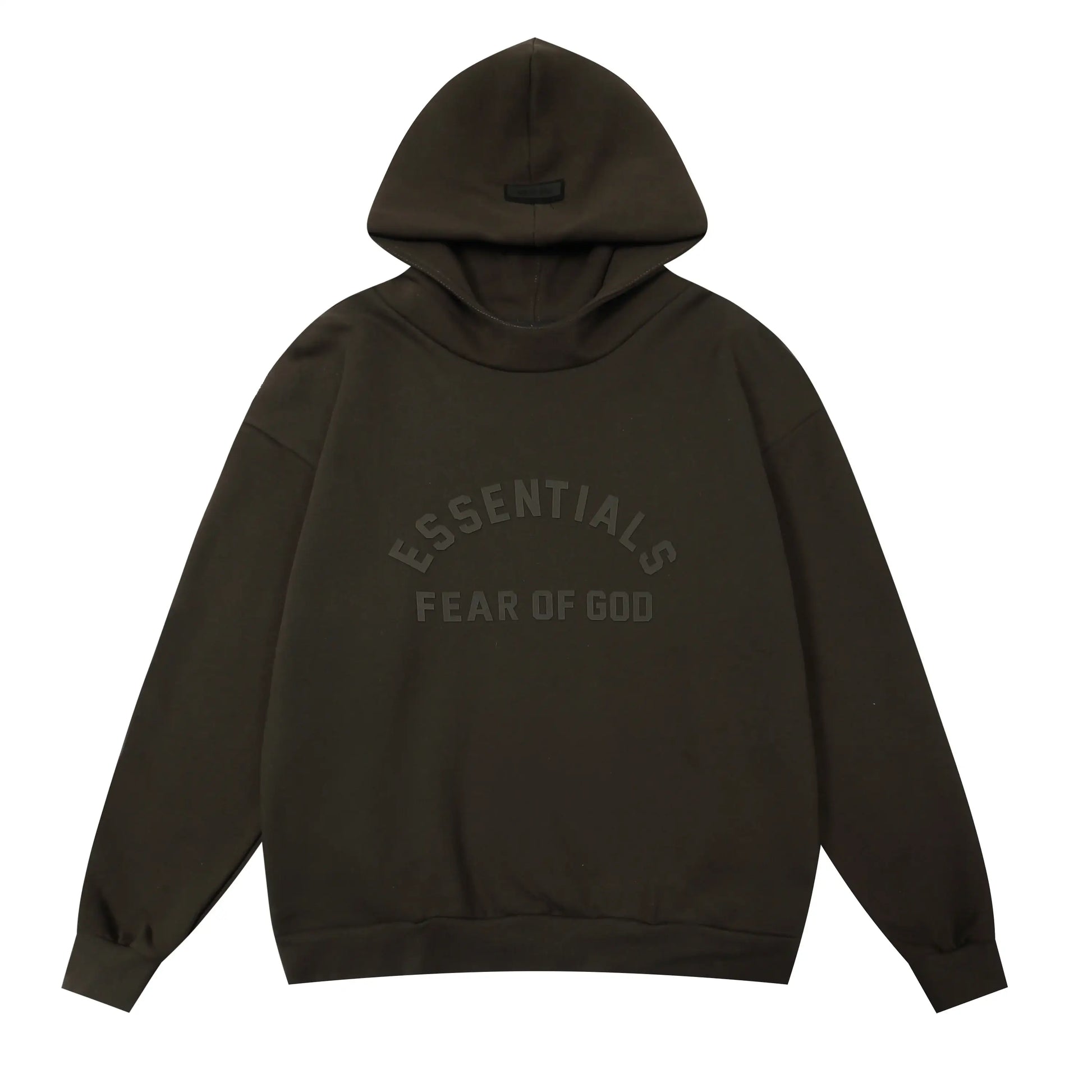 Essentials Ink hoodie set branding detail close-up
