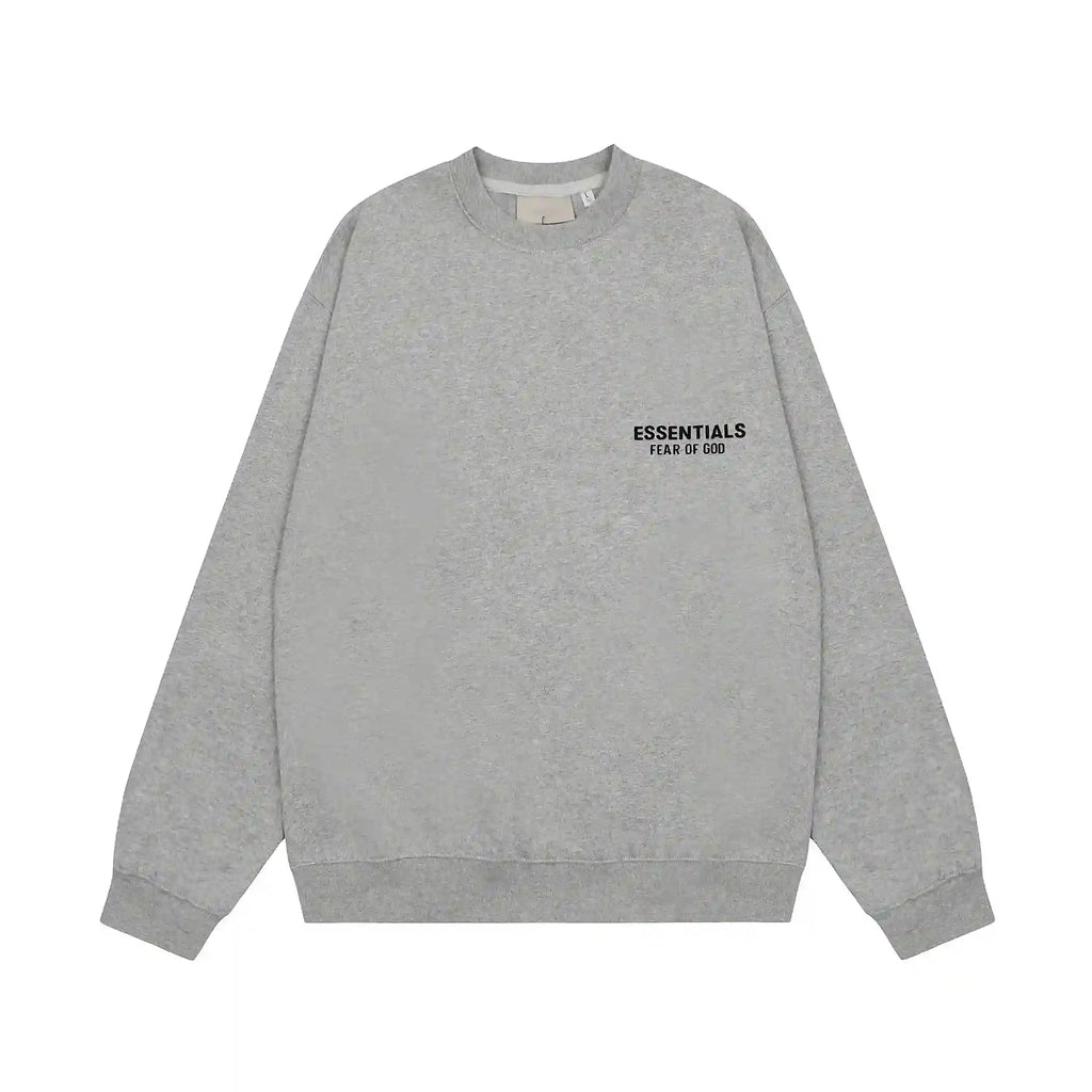 Grey Longsleeve Fear of God ESSENTIALS Clothing Dark Heather Oatmeal Tracksuit 3