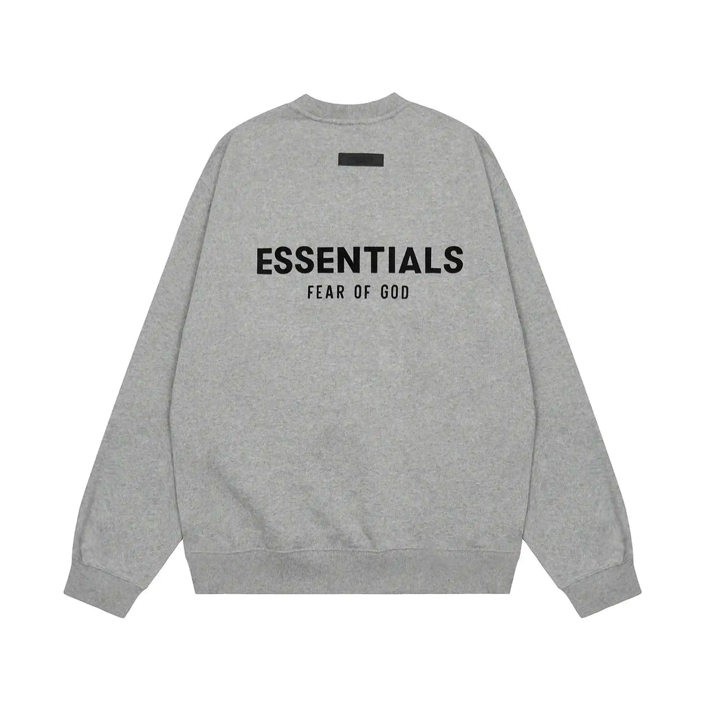 Grey Longsleeve Fear of God ESSENTIALS Clothing Dark Heather Oatmeal Tracksuit 4