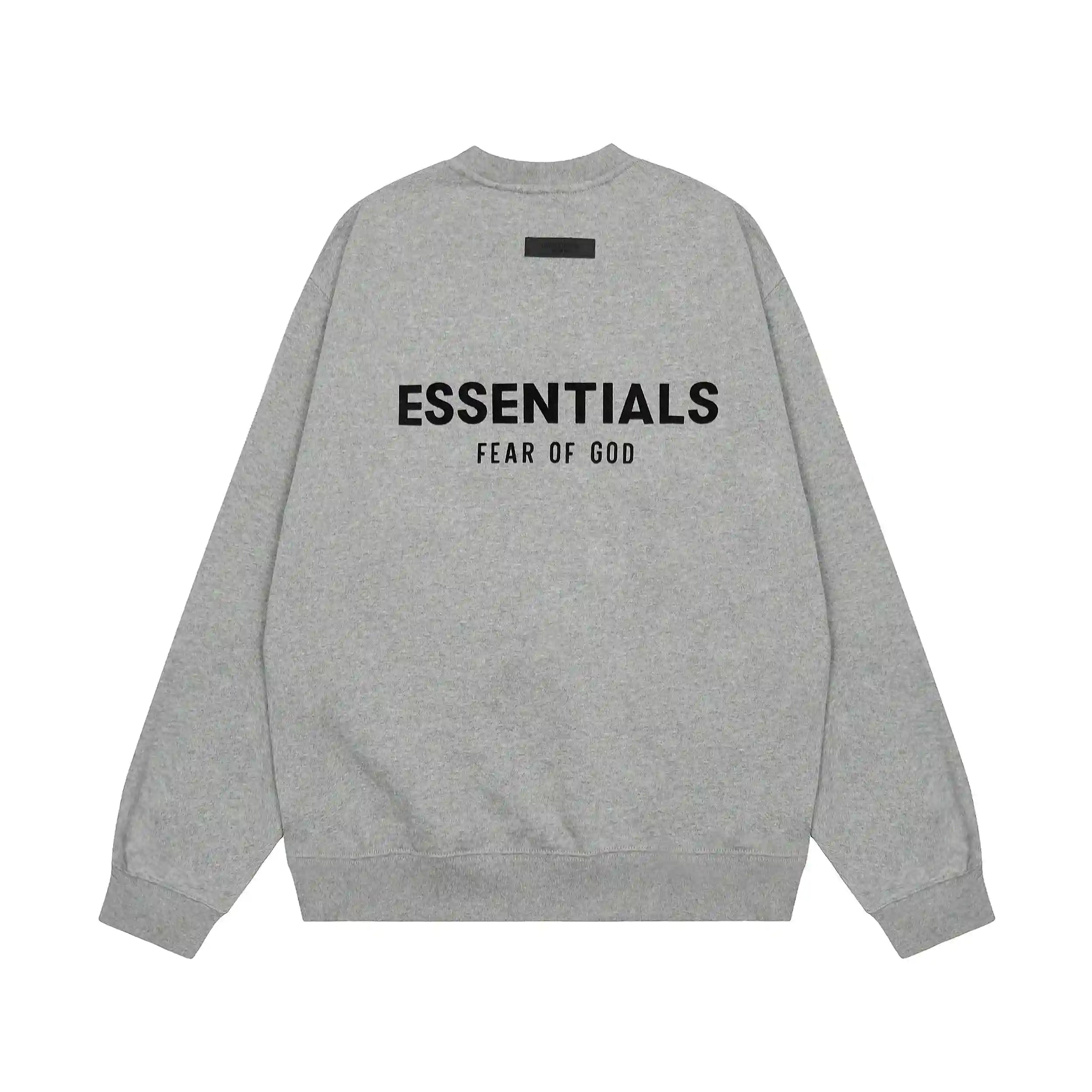 Grey Longsleeve Fear of God ESSENTIALS Clothing Dark Heather Oatmeal Tracksuit 4