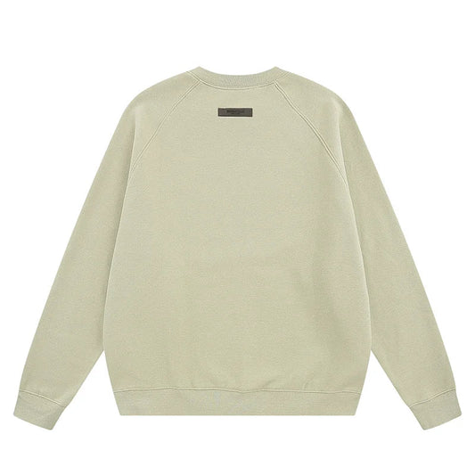 essentials pastel grey crewneck sweatshirt soft fleece casual