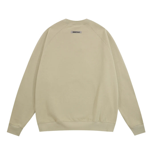 essentials heathered grey crewneck sweatshirt soft fleece casual