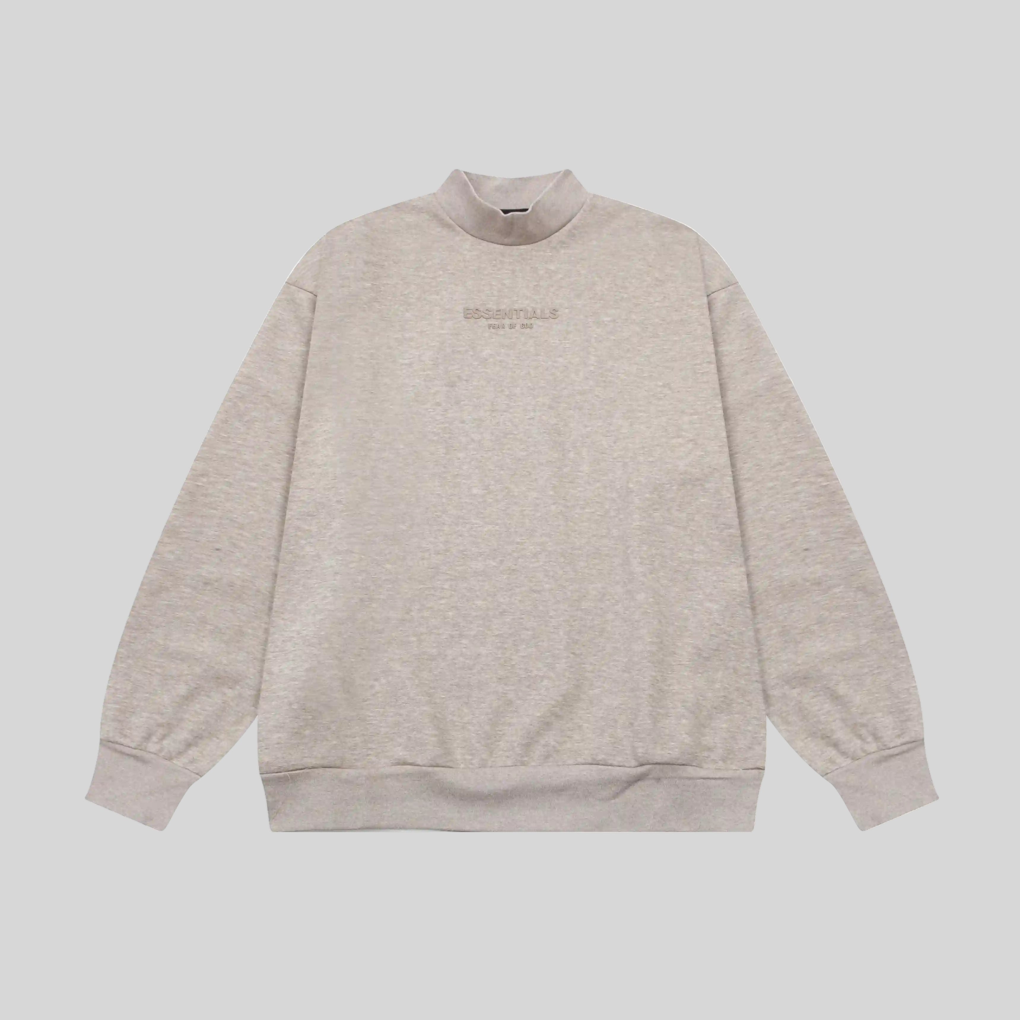 Heathered Grey Sweatshirt Essentials Clothing Front 