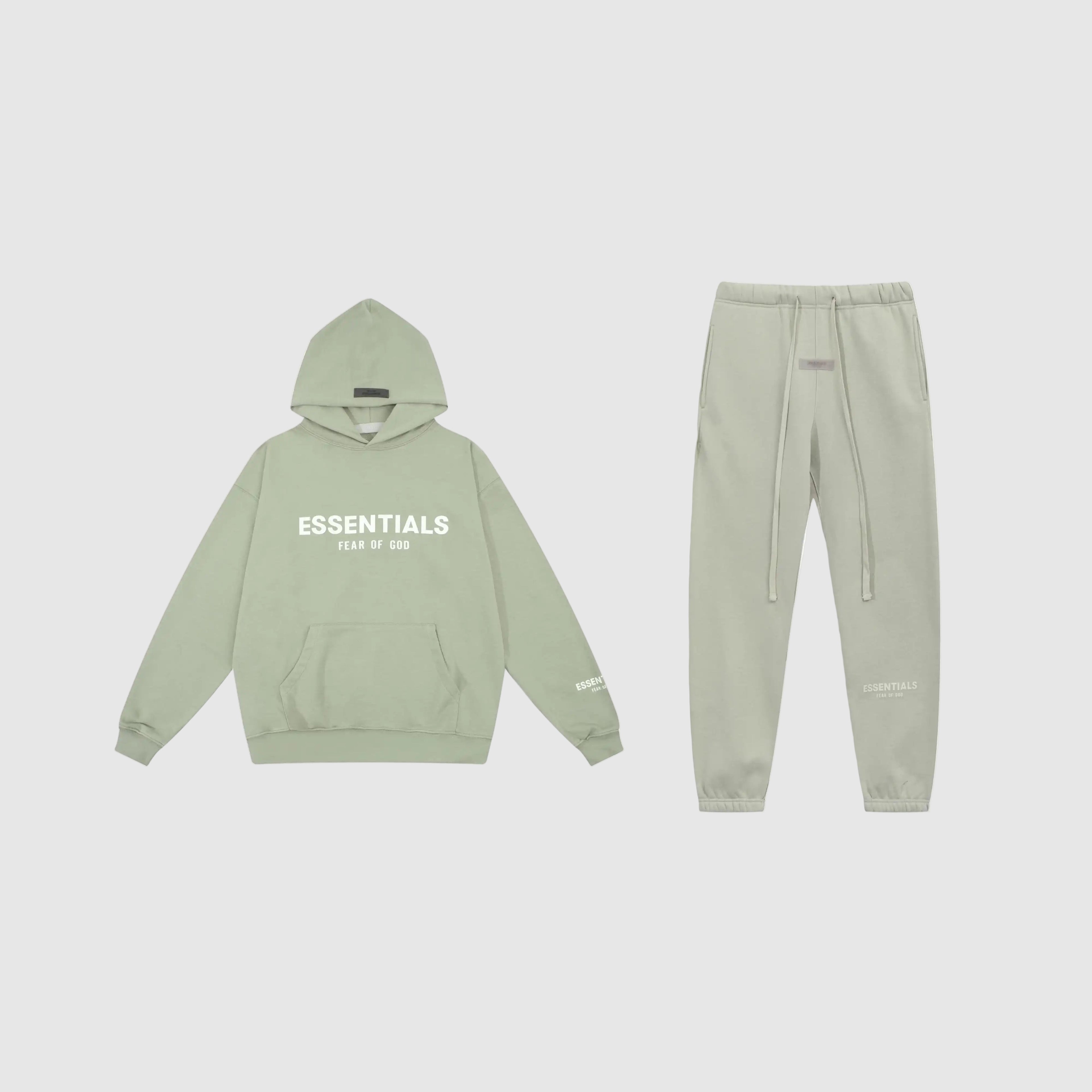 Hooded FOG ESSENTIALS Clothing Ash Grey Long Sleeve Tracksuit 1