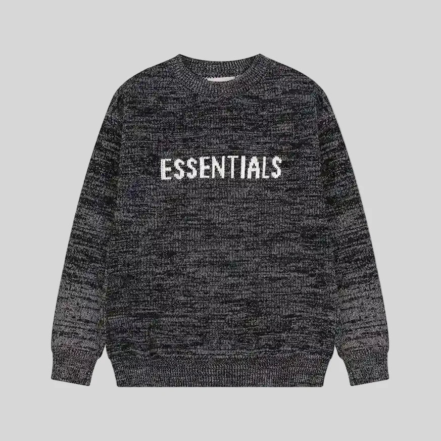 Fear of God Essentials ink crewneck sweatshirt front view core fleece