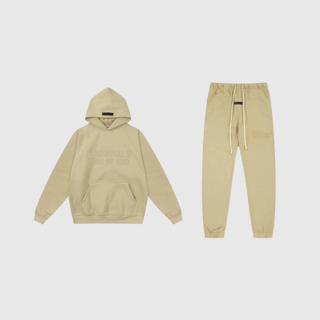 Light FEAR OF GOD ESSENTIALS Clothing Hampton Yellow Long Sleeve Tracksuit 1