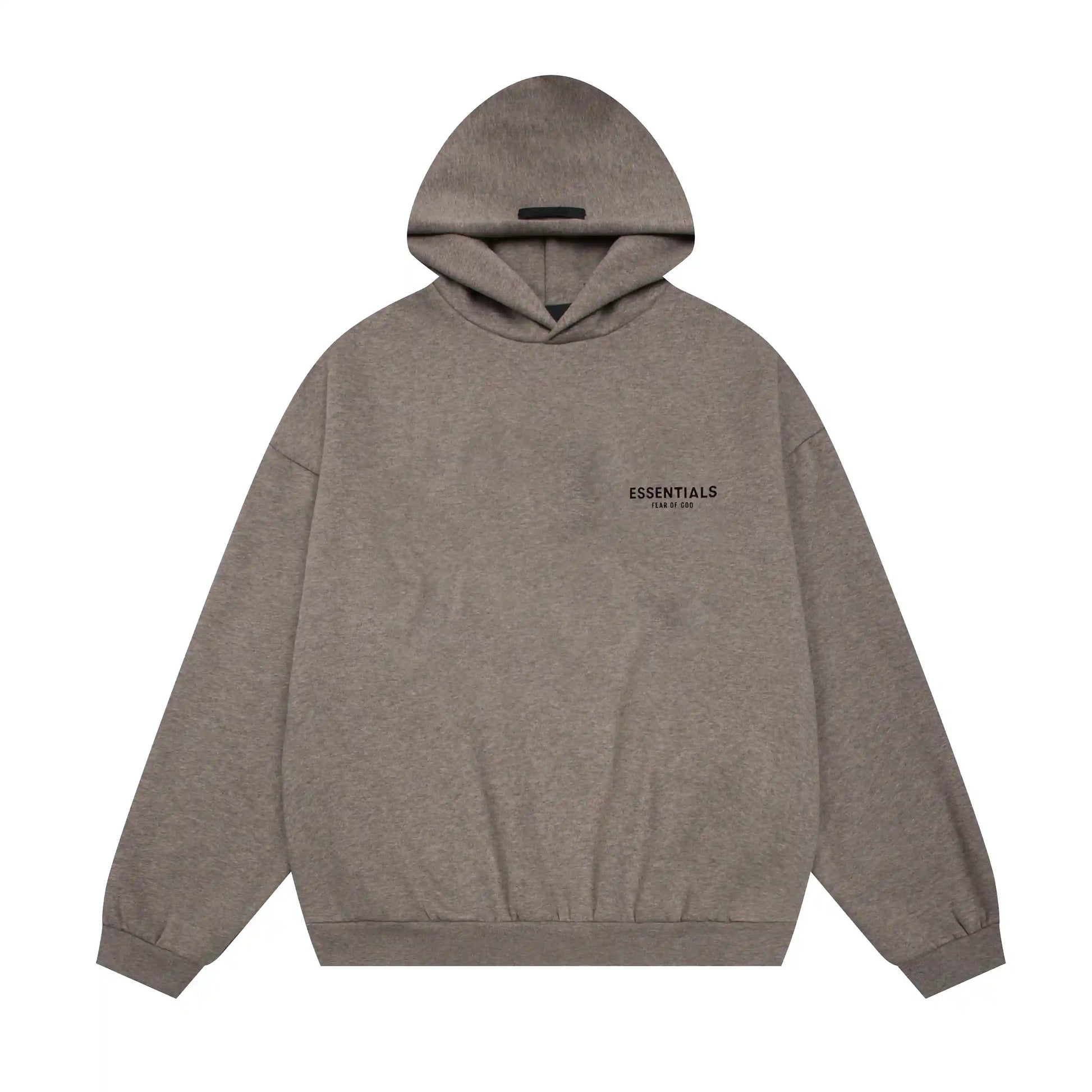 Essentials heathered grey comfort core fleece joggers with elastic waistband by Fear Of God