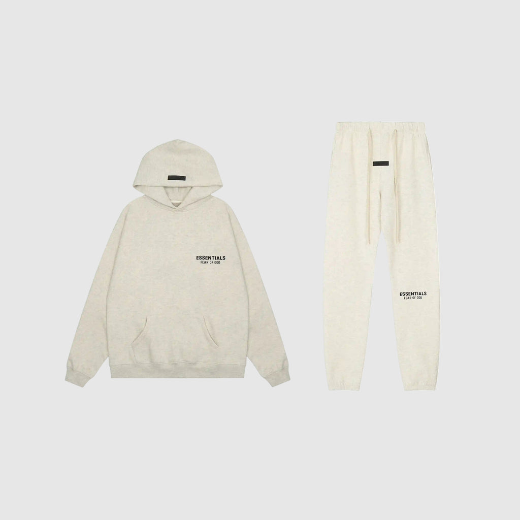 Long-Sleeve White FOG Essentials Clothing Cloud Dance Hoodie 1