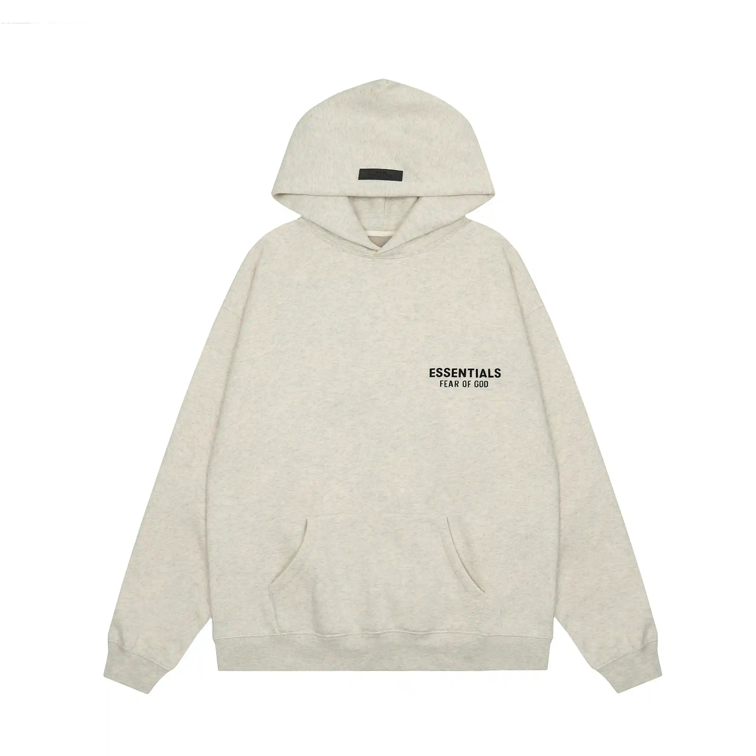 Long-Sleeve White FOG Essentials Clothing Cloud Dance Hoodie 3