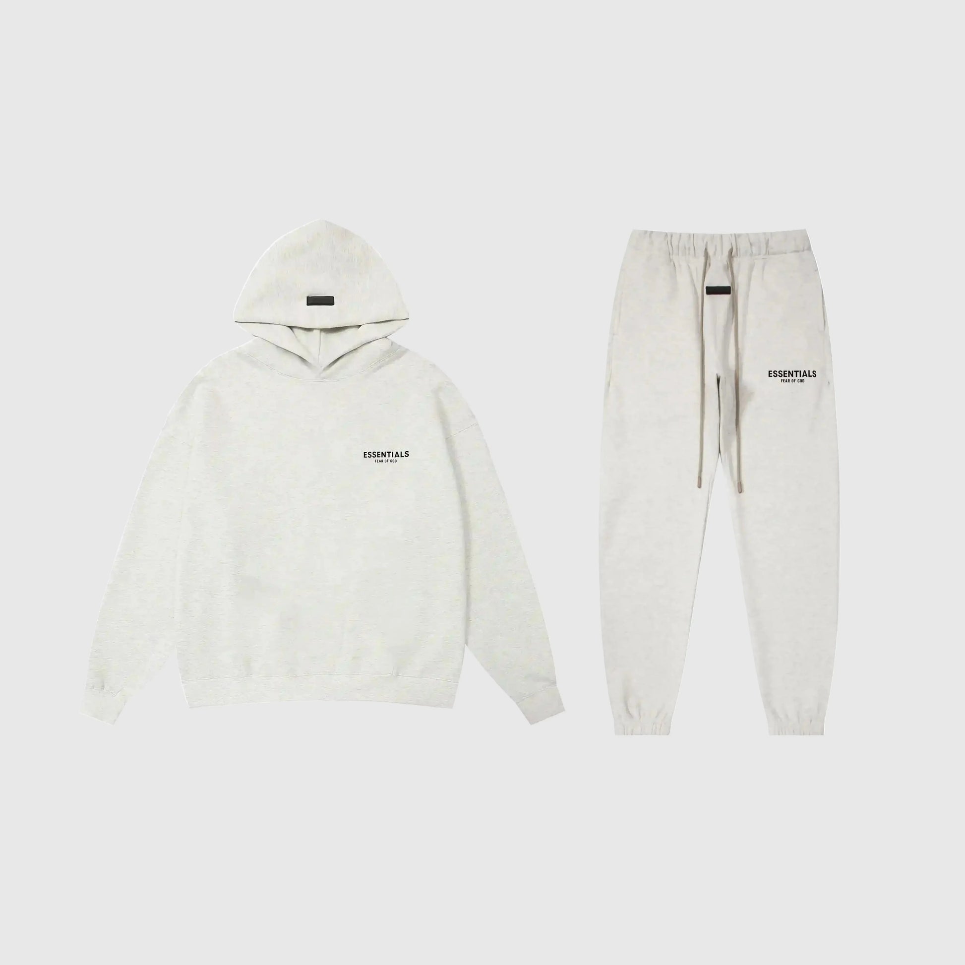 Essentials cloud dance refined comfort fleece tracksuit set with relaxed fit by Fear Of God
