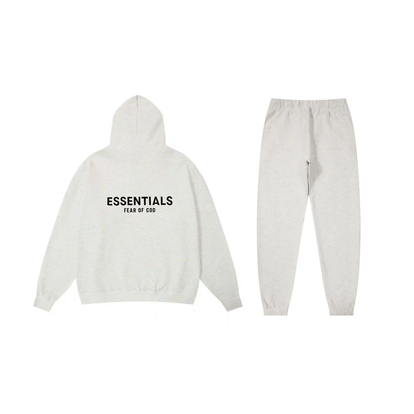 Essentials cloud dance refined comfort fleece hoodie with soft interior detail by Fear Of God