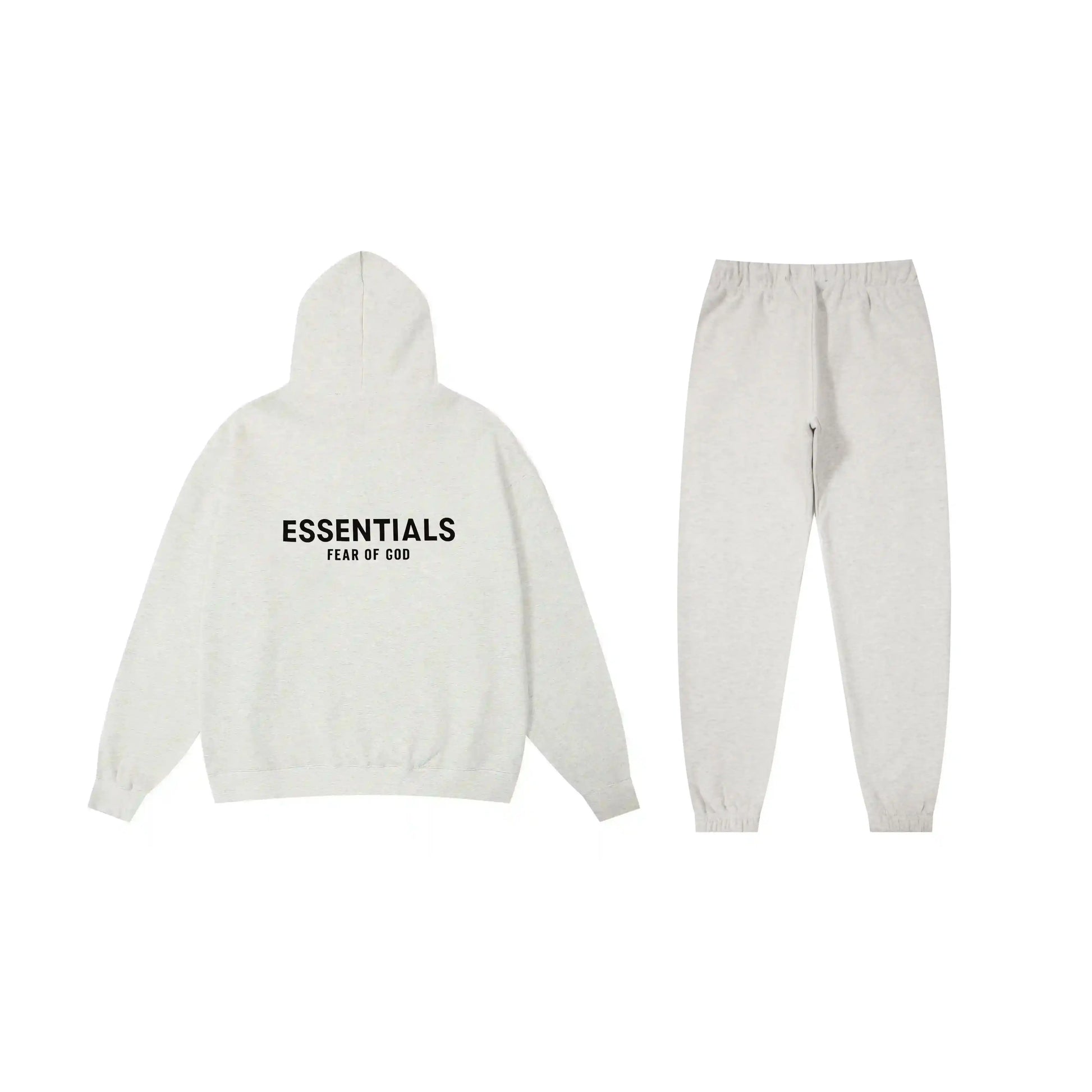 Essentials cloud dance refined comfort fleece hoodie with soft interior detail by Fear Of God