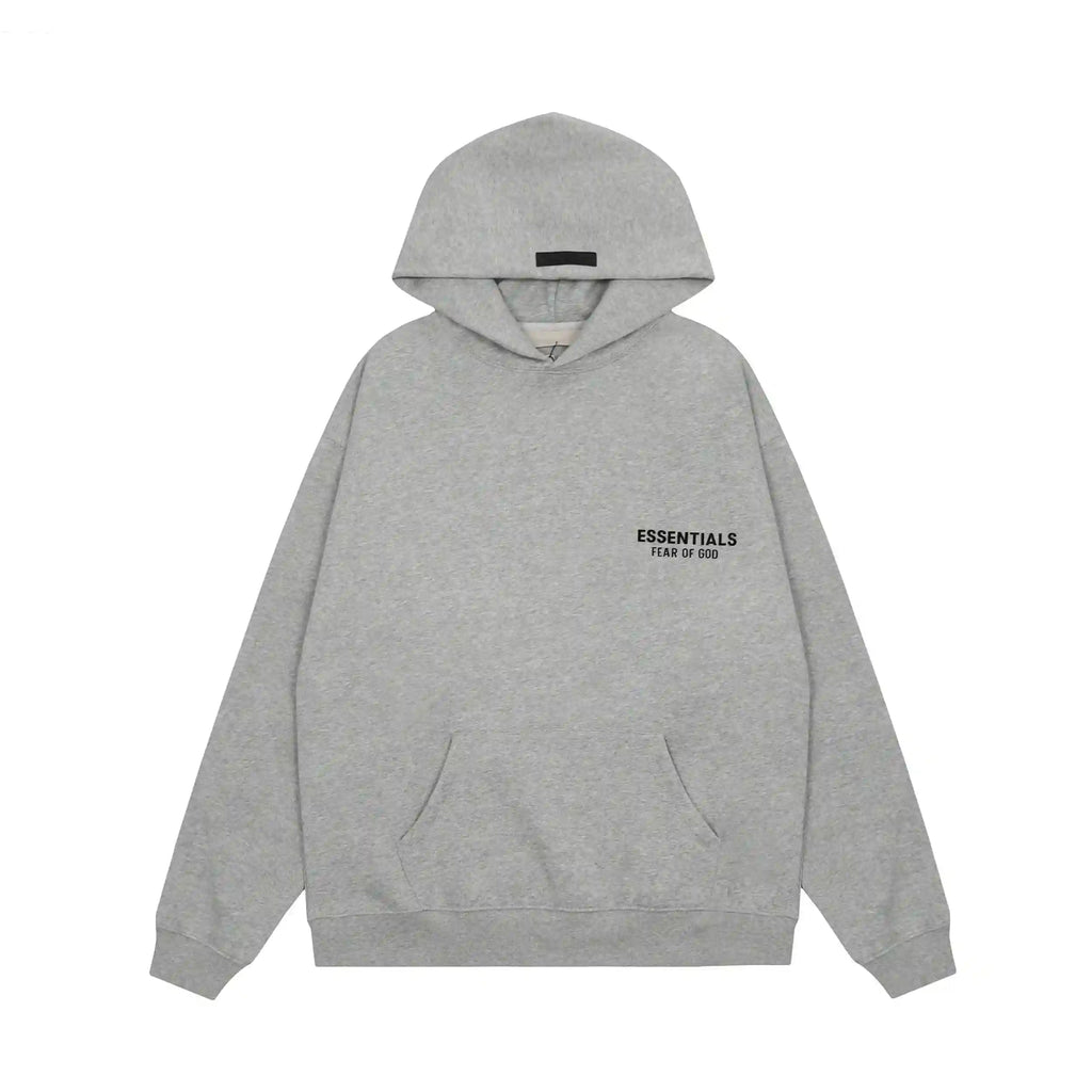 LongSleeve Fear of God ESSENTIALS Clothing Dark Heather Oatmeal Tracksuit 3