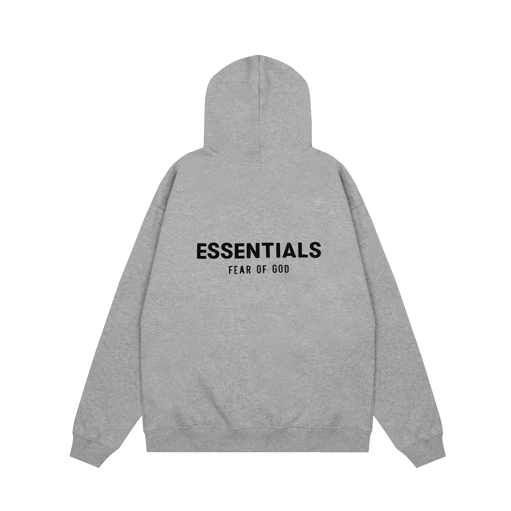 LongSleeve Fear of God ESSENTIALS Clothing Dark Heather Oatmeal Tracksuit 4
