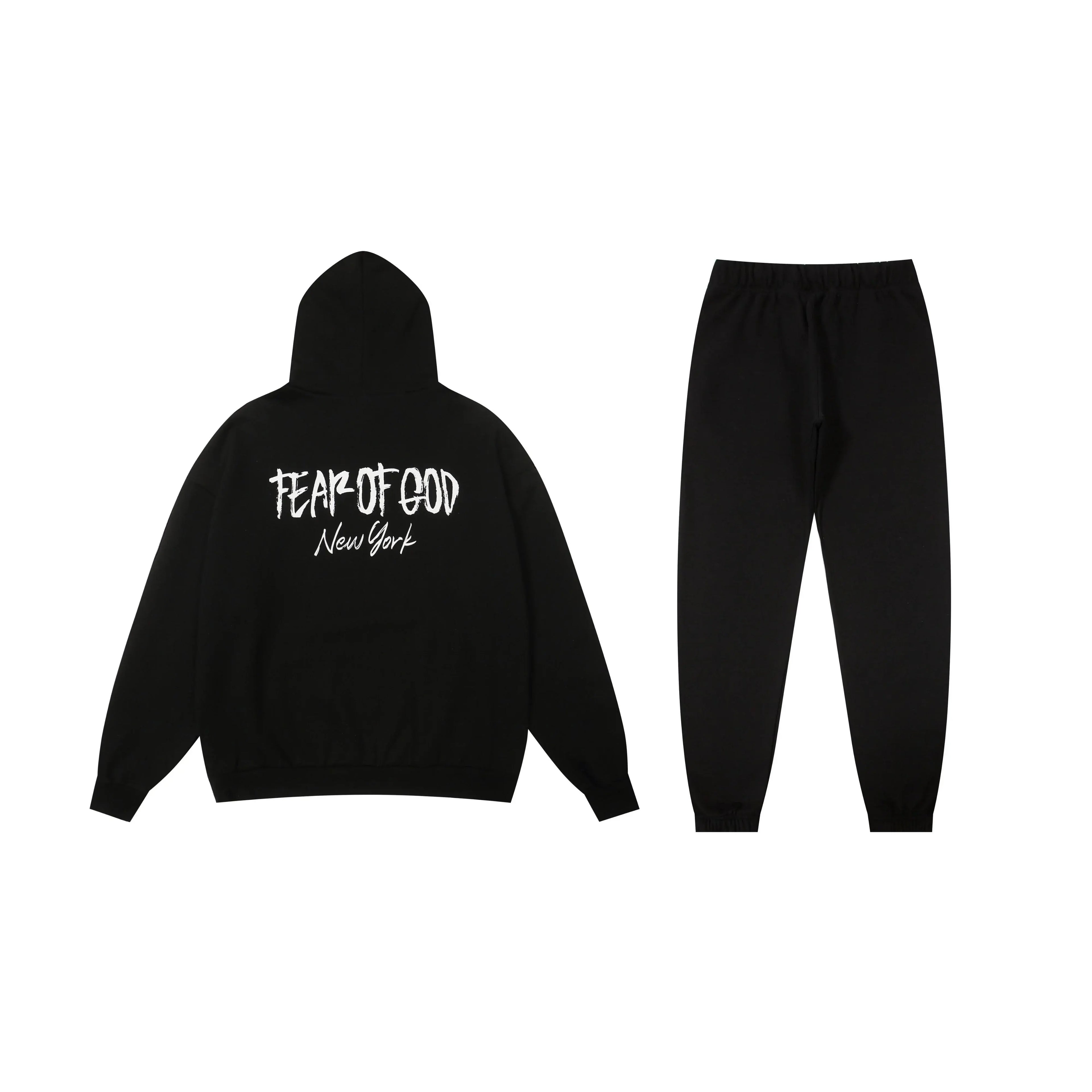 Long Sleeve ESSENTIALS FOG Clothing Black Tracksuit 2