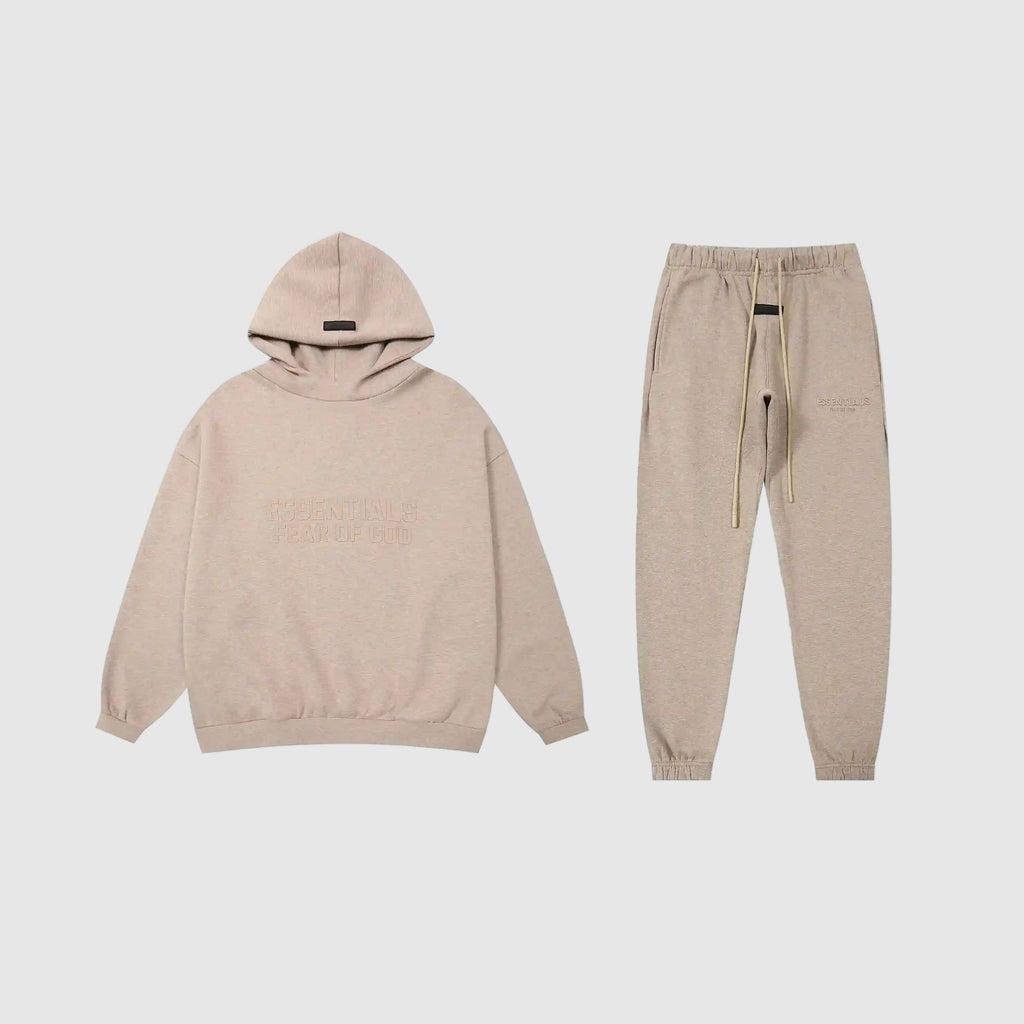 Long Sleeve FEAR OF GOD ESSENTIALS Clothing Heathered Grey Casual Tracksuit 1