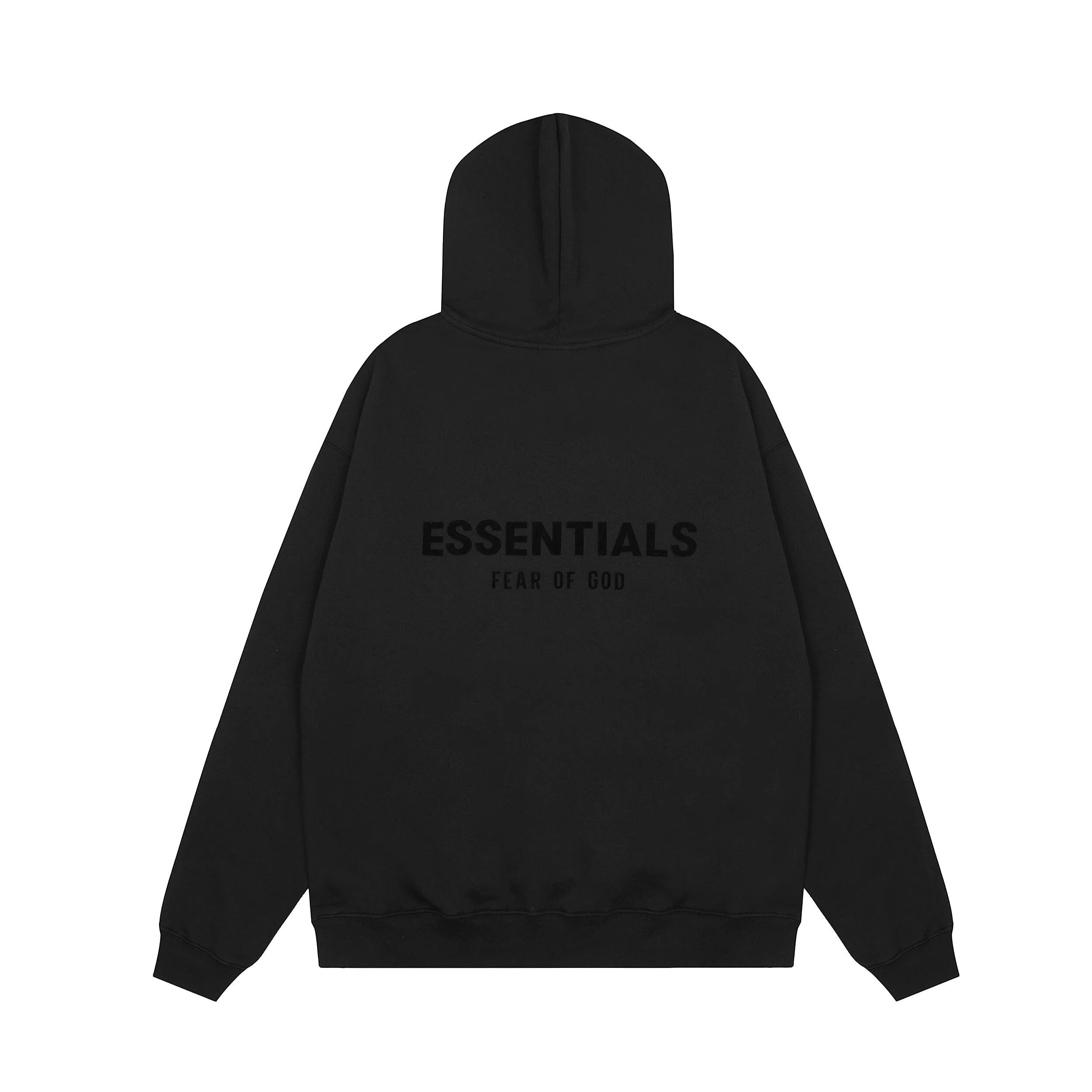 Long Sleeve FOG Essentials Clothing Black Hoodie 4