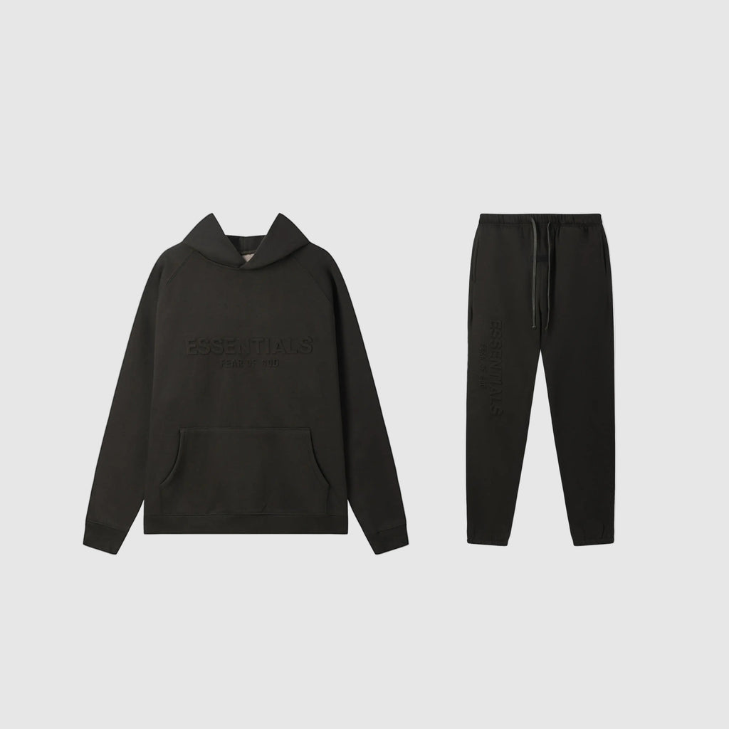 Long Sleeve Fear of God ESSENTIALS Clothing Black Stylish Tracksuit 1