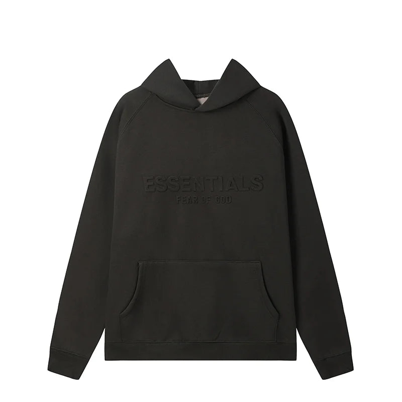 Long Sleeve Fear of God ESSENTIALS Clothing Black Stylish Tracksuit 3