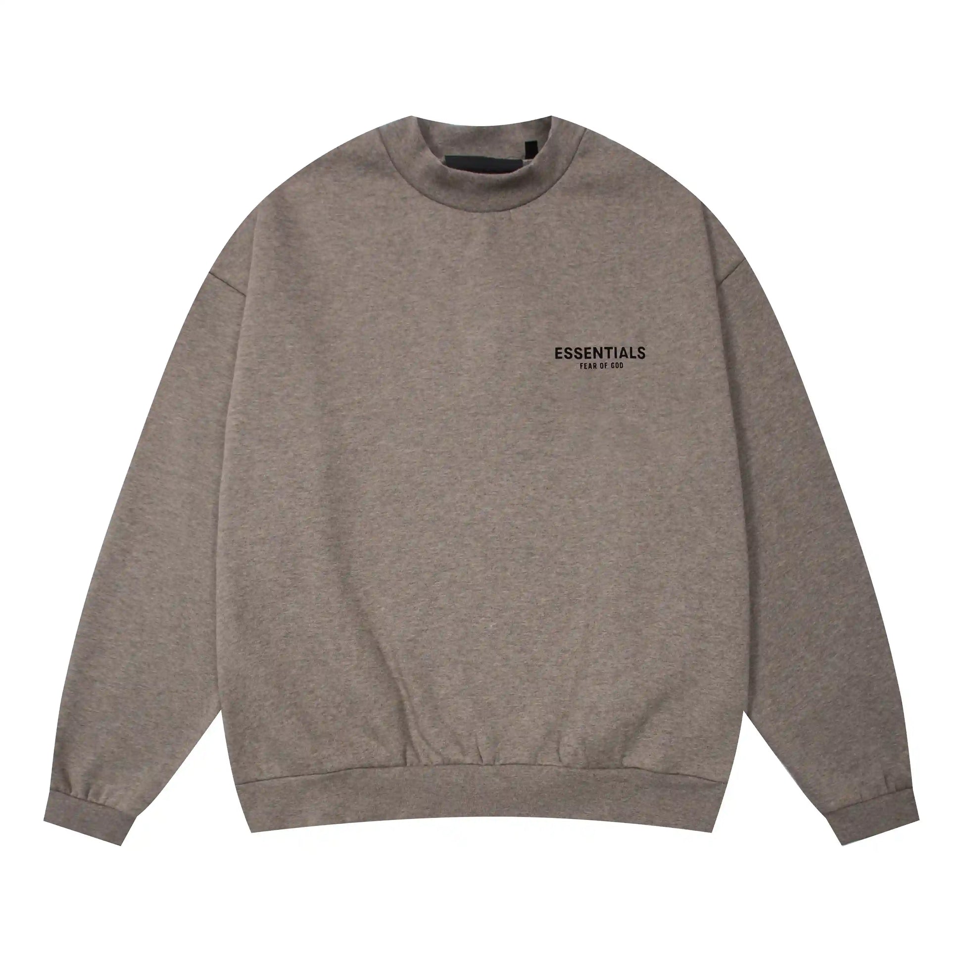 Essentials streetwear tracksuit heathered fleece fabric detail by Fear Of God