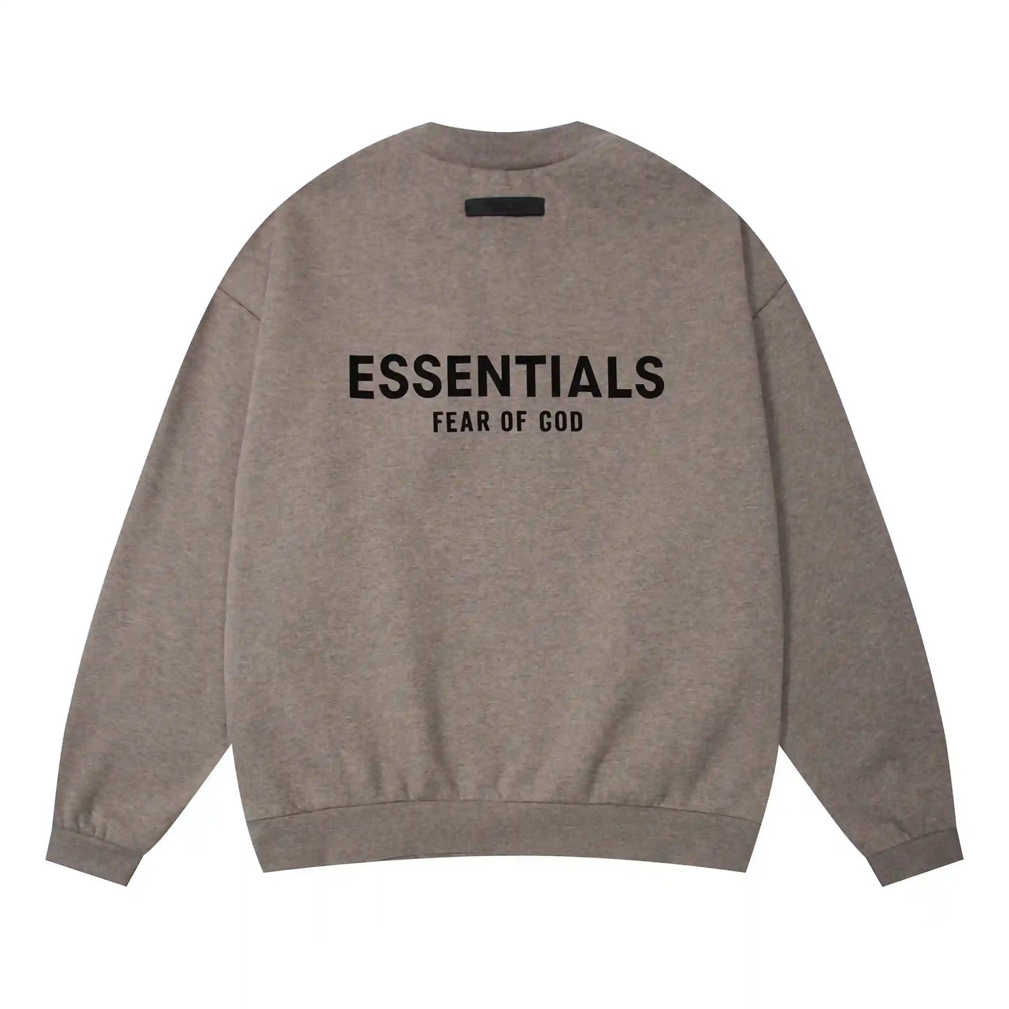 Casual everyday heathered grey tracksuit worn with sneakers by Fear Of God