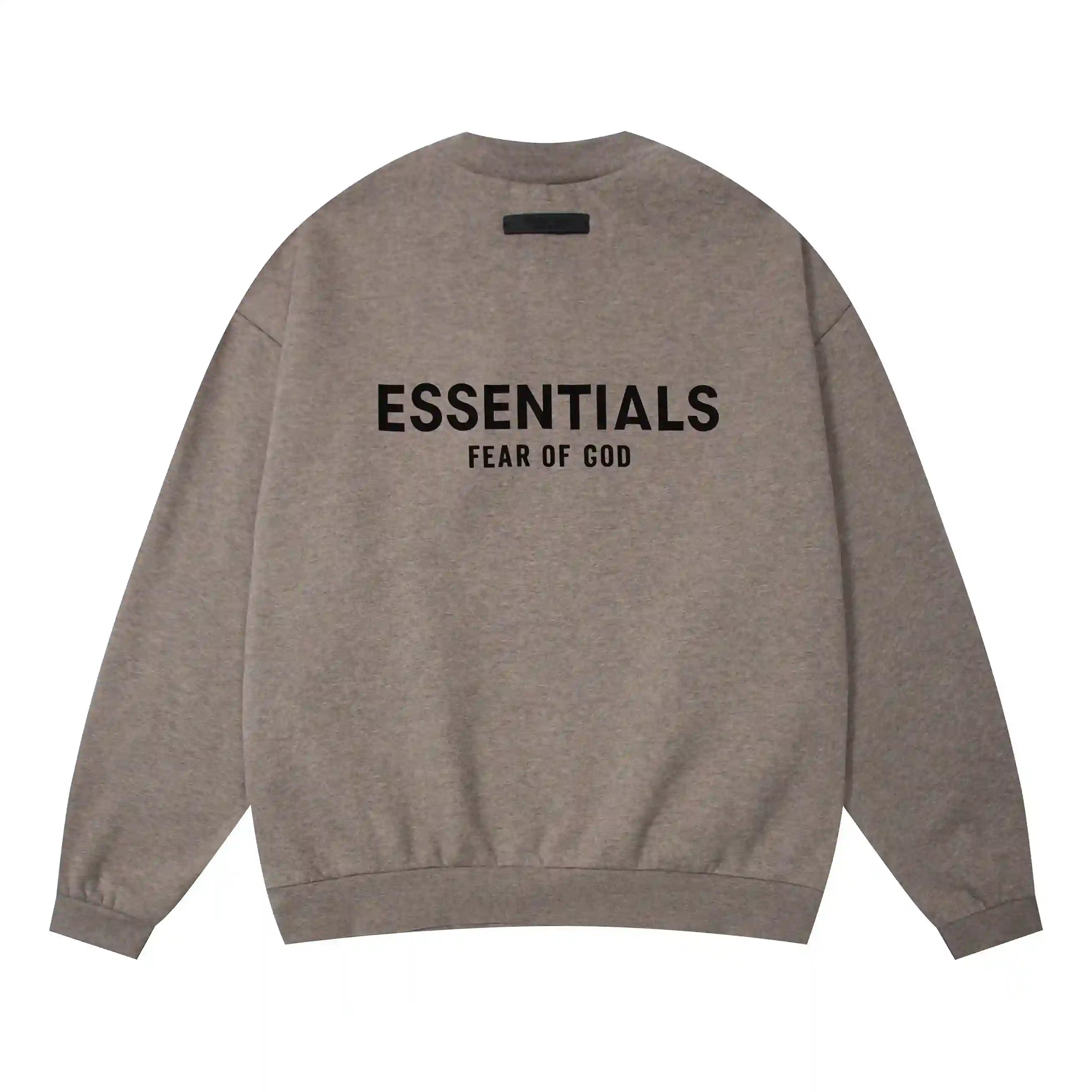 Long Sleeve Sweatshirt ESSENTIALS Clothing Heathered Grey Tracksuit 4