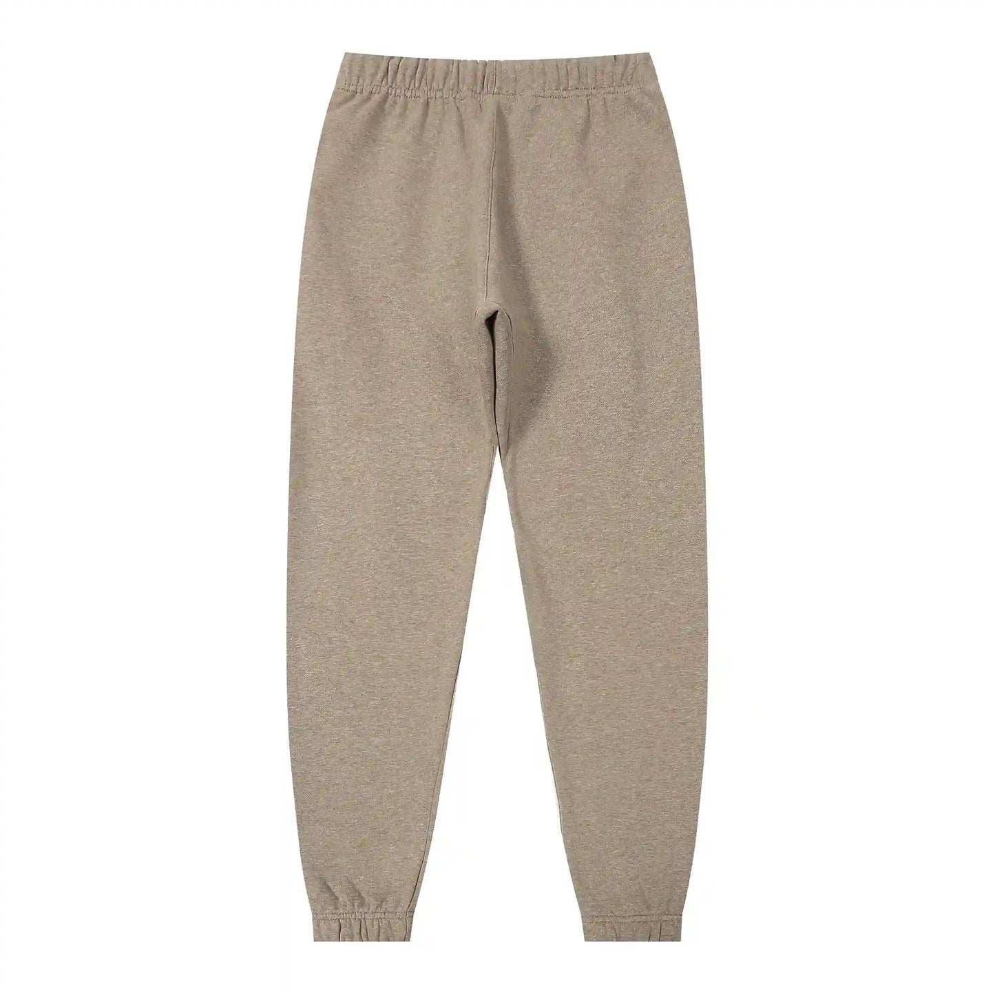 Joggers elastic waistband and ribbed cuffs on heathered grey tracksuit by Fear Of God