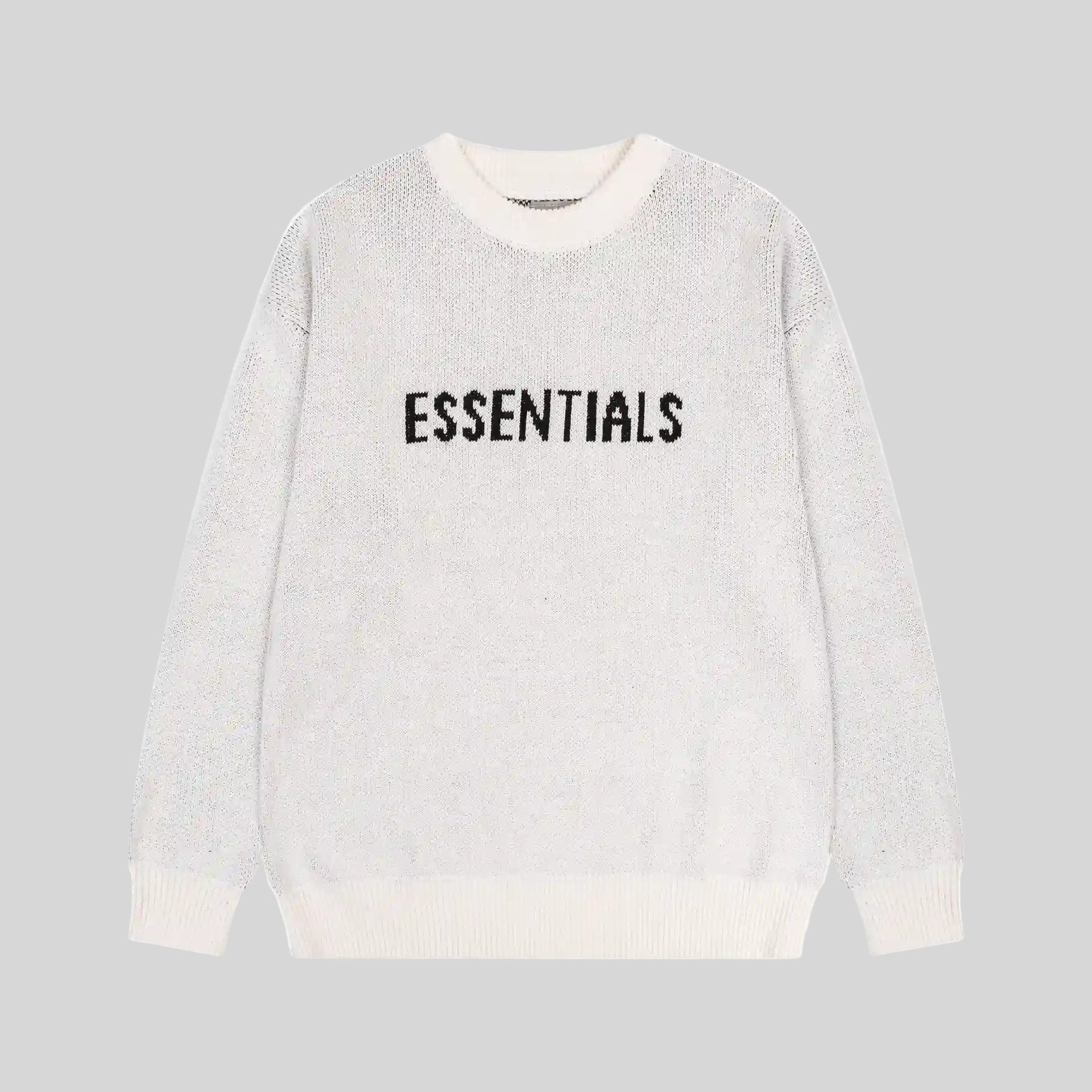 Long Sleeves Essentials Clothing Eggshell Sweatshirt Front 