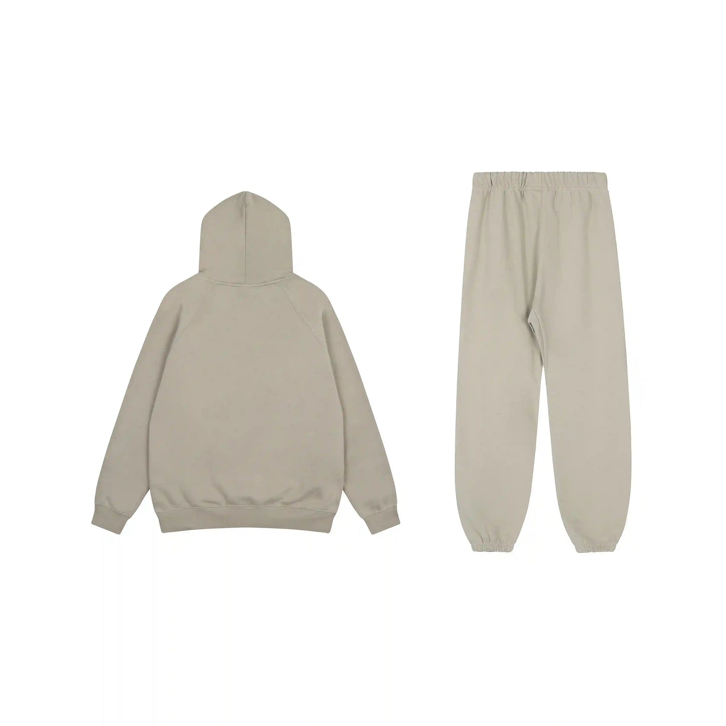 Fear of God Essentials Pastel Grey hoodie set hoodie and jogger set