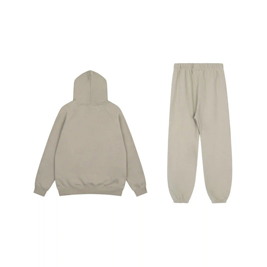 Fear of God Essentials Pastel Grey hoodie set hoodie and jogger set