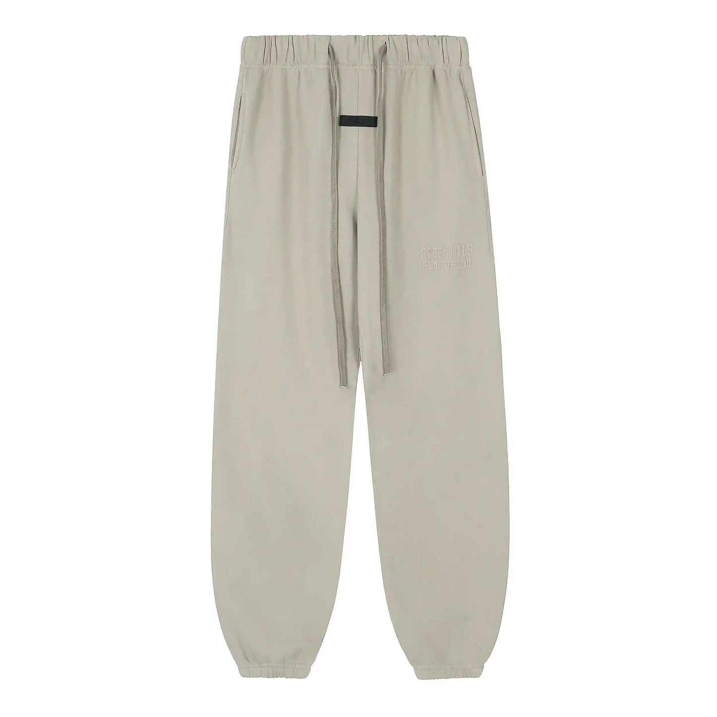Essentials Pastel Grey Hoodie Set back view – Fear of God set