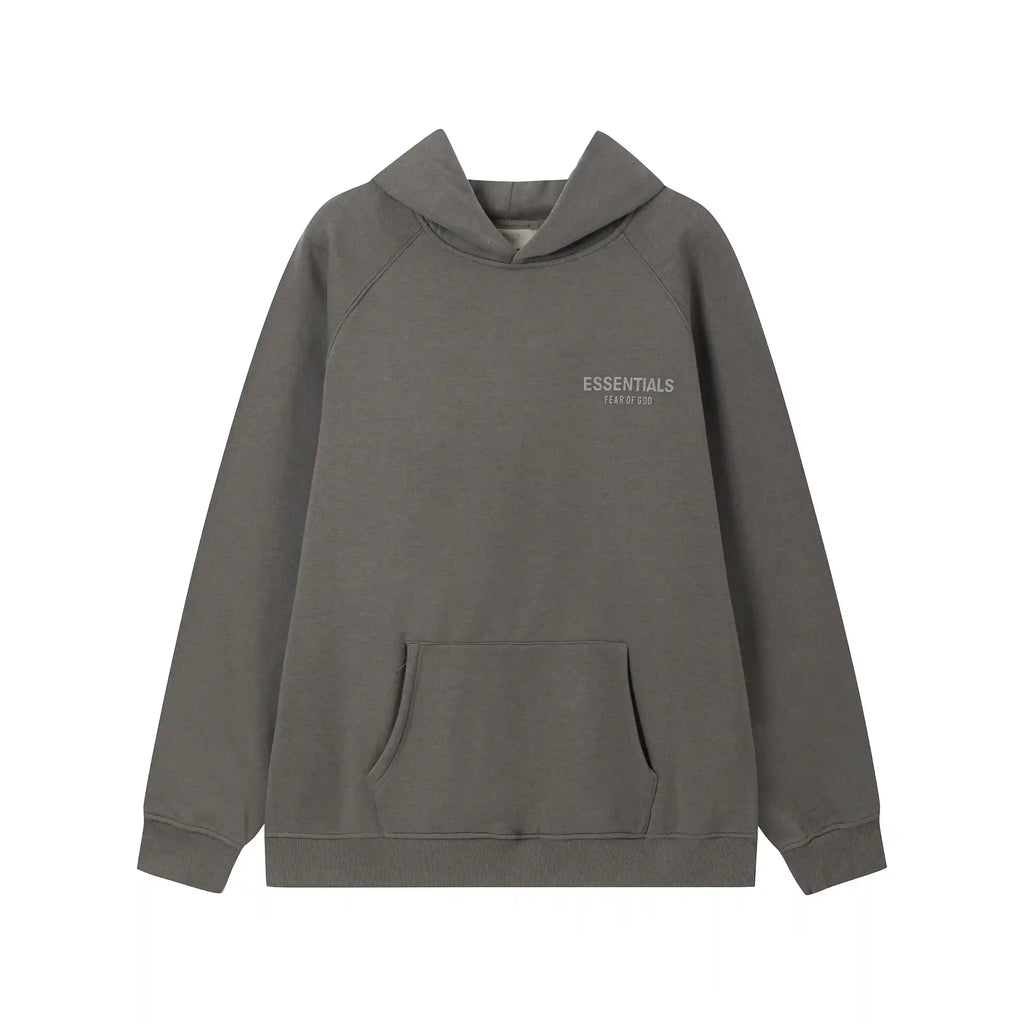 Longsleeve Fear of God ESSENTIALS Clothing Grey Hooded Tracksuit 3