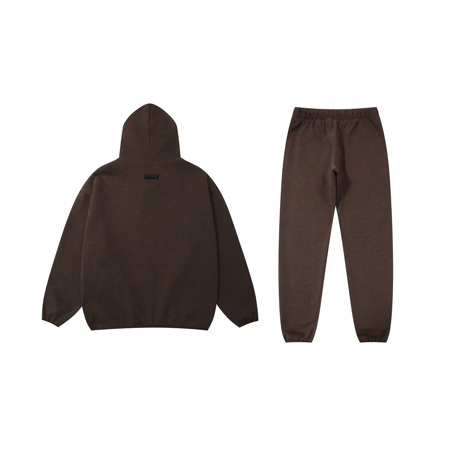 Essentials tracksuit congo brown angled view relaxed fit set