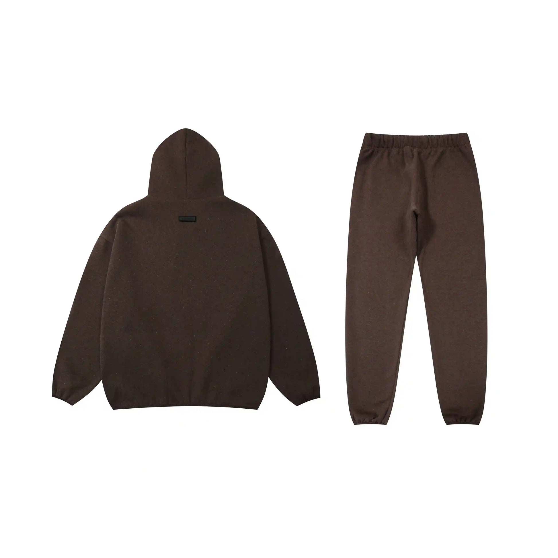 Essentials tracksuit congo brown angled view relaxed fit set