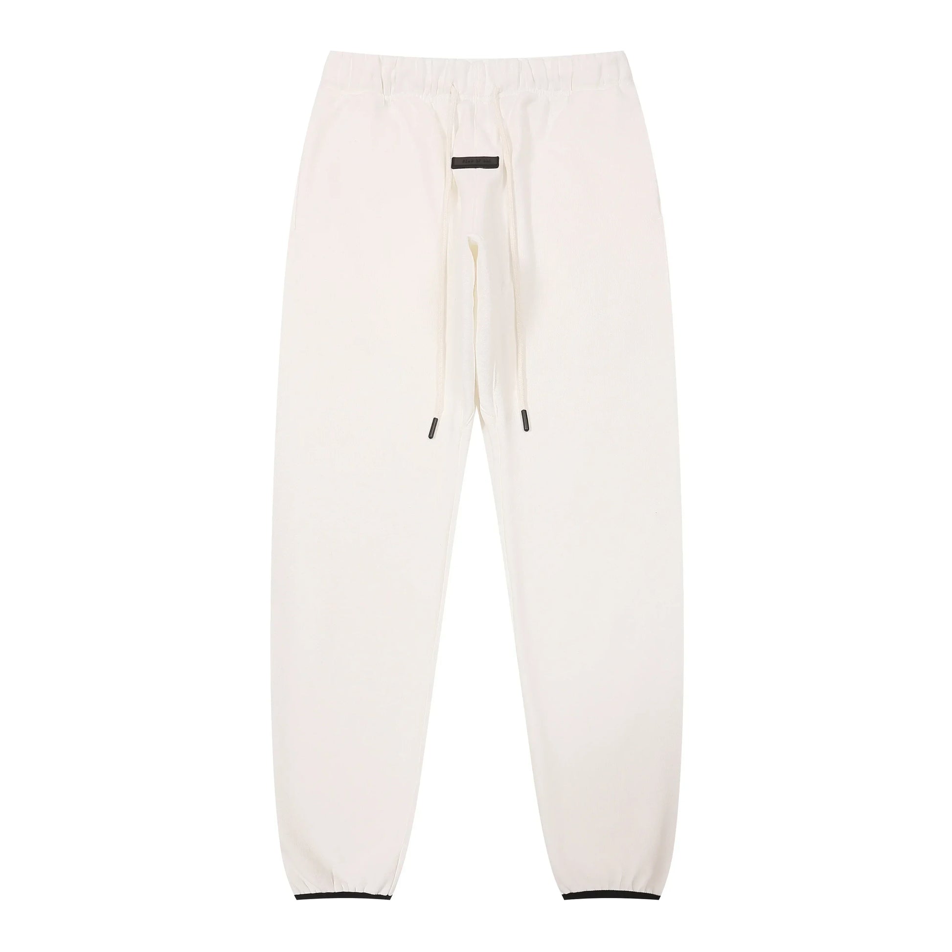 Back view of Essentials eggshell cozy fleece tracksuit set by Fear Of God