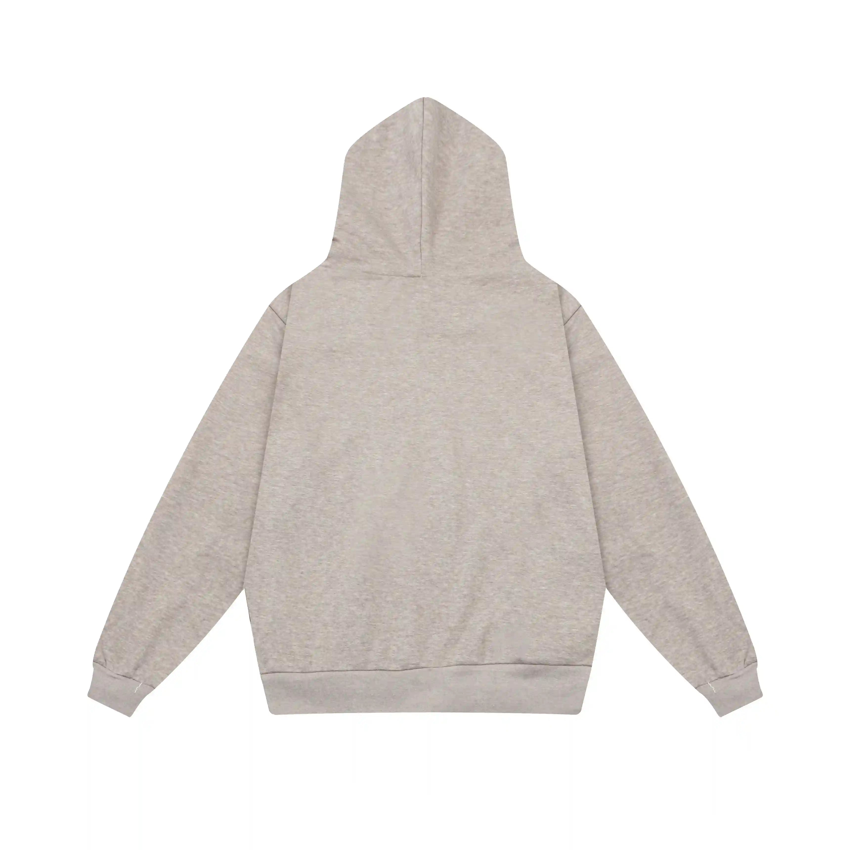 New FOG Hooded ESSENTIALS Clothing Heathered Grey Long Sleeve Tracksuit 4