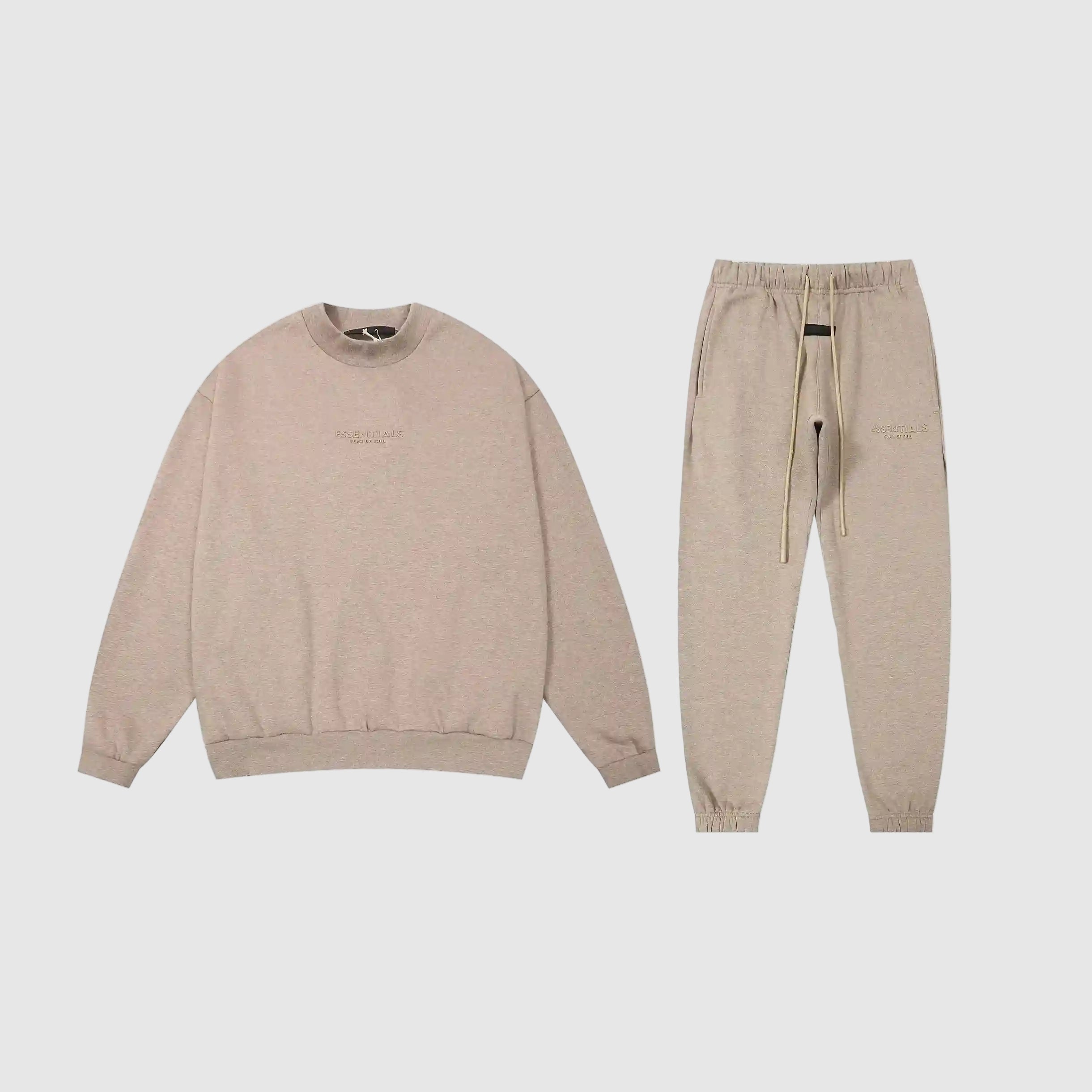 New FOG Sweatshirt ESSENTIALS Clothing Heathered Grey Long Sleeve Tracksuit 1