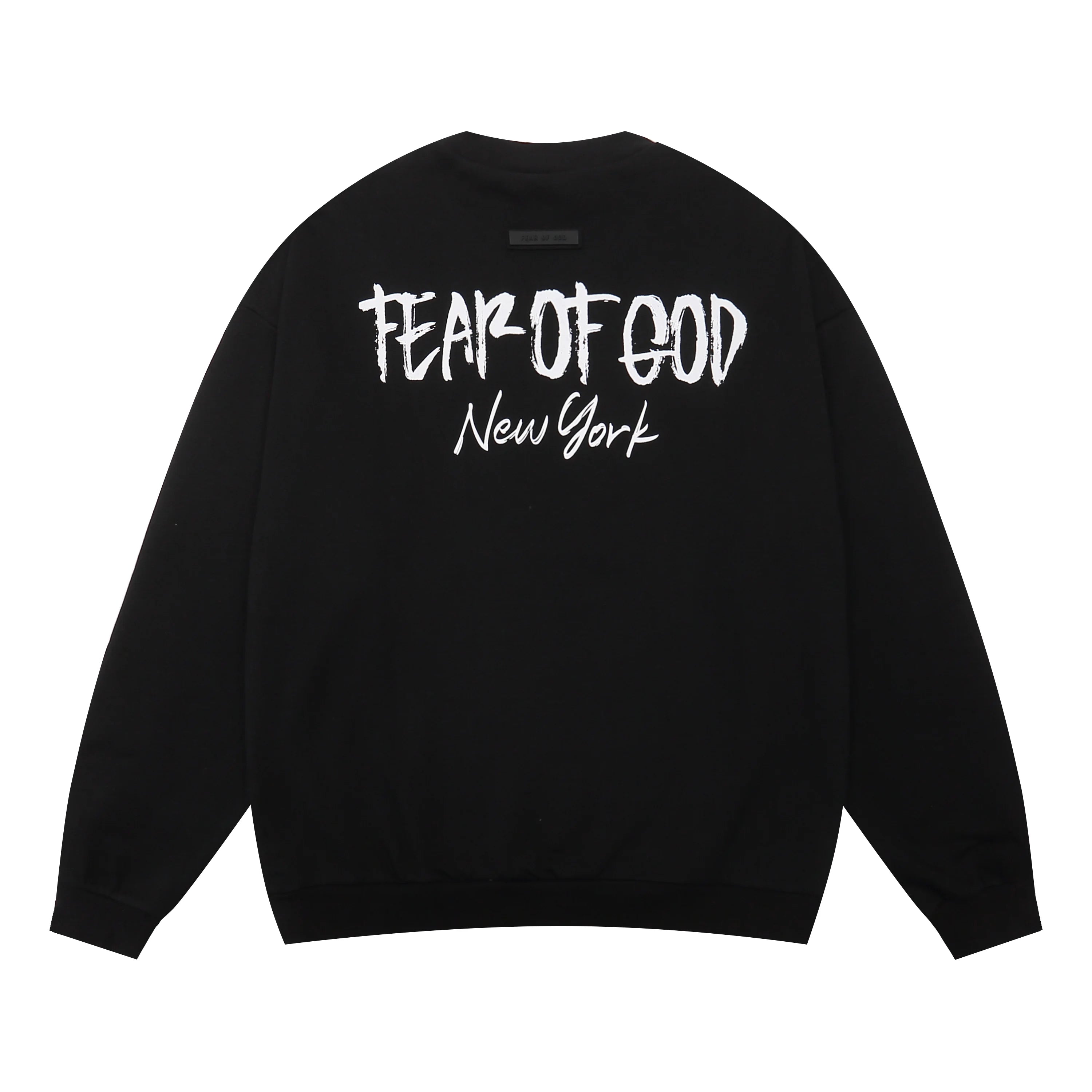 New York Essentials Clothing Black Sweatshirt Back