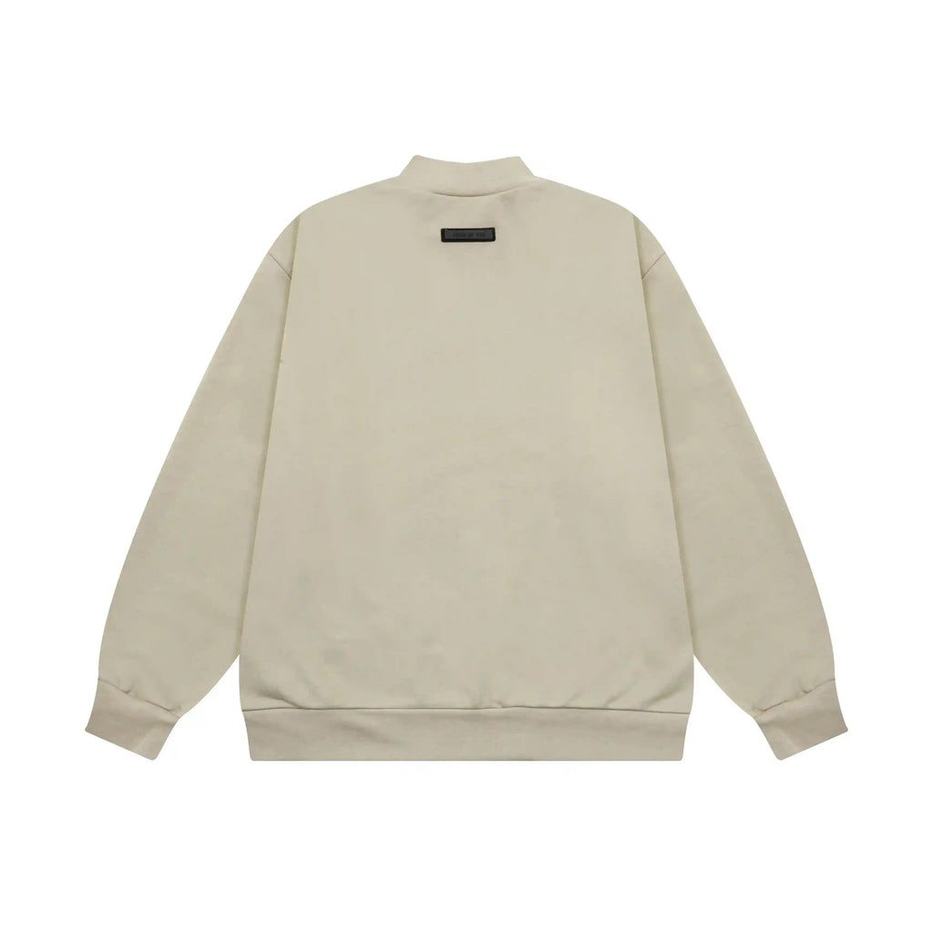 Pastel Grey Sweatshirt Essentials Clothing Back