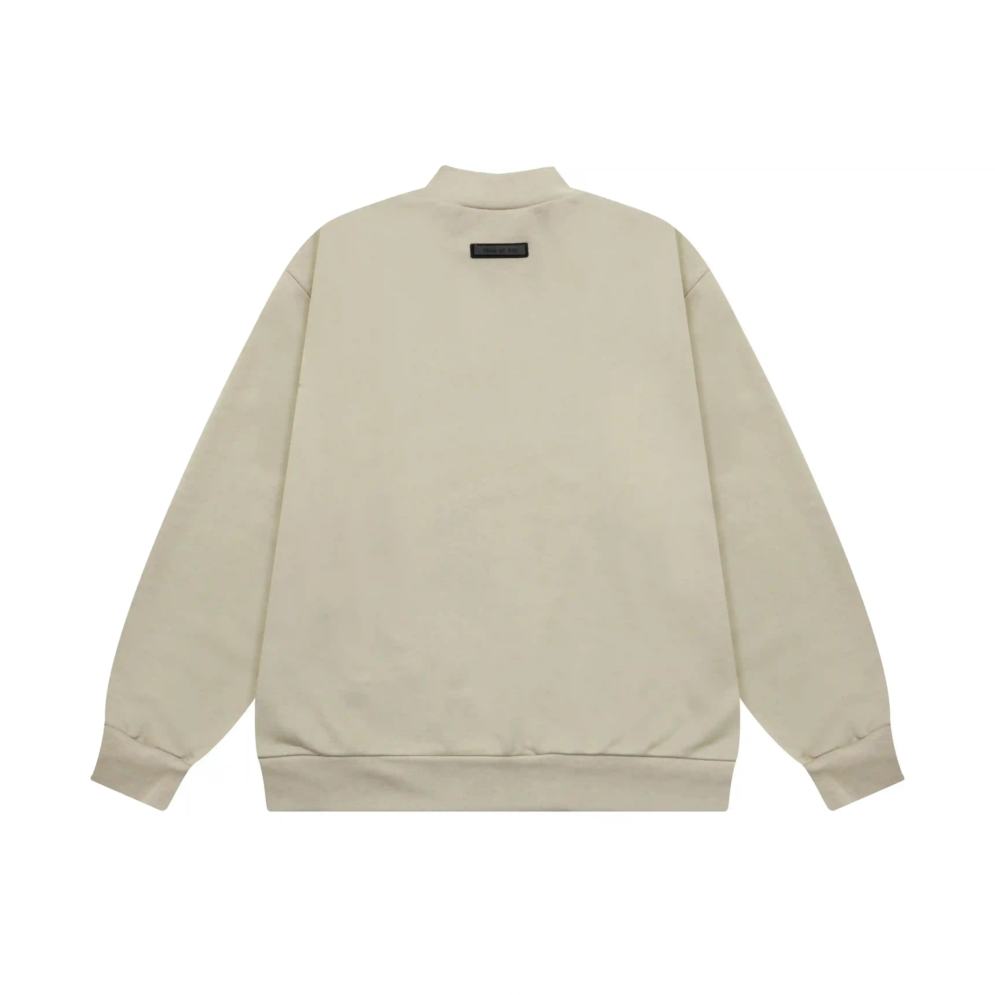 Pastel Grey Sweatshirt Essentials Clothing Back