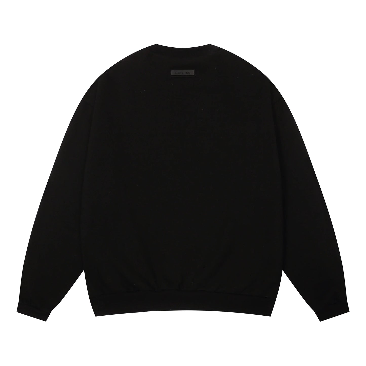 essentials black crewneck sweatshirt soft fleece