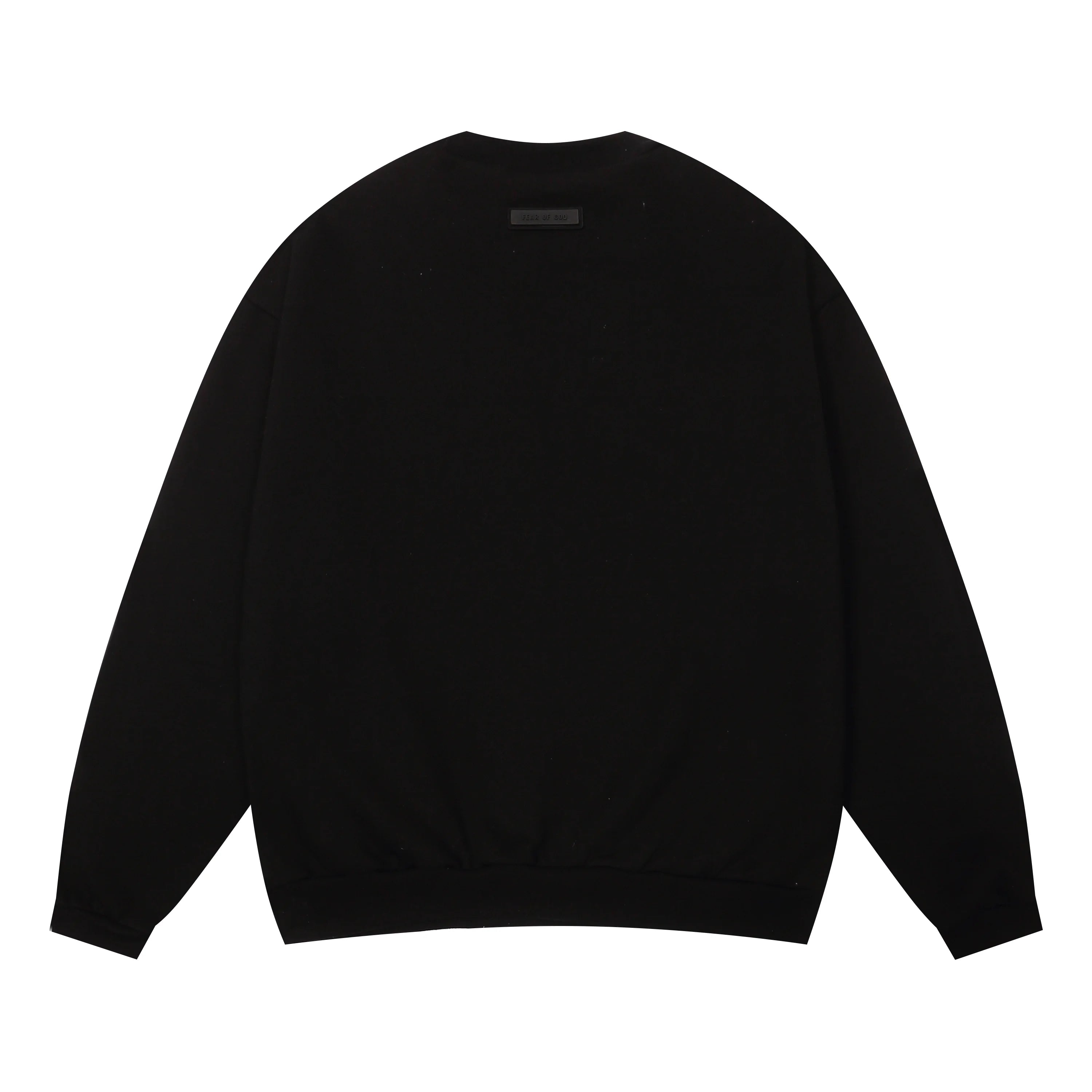 Plain Essentials Clothing Black Sweatshirt Back 