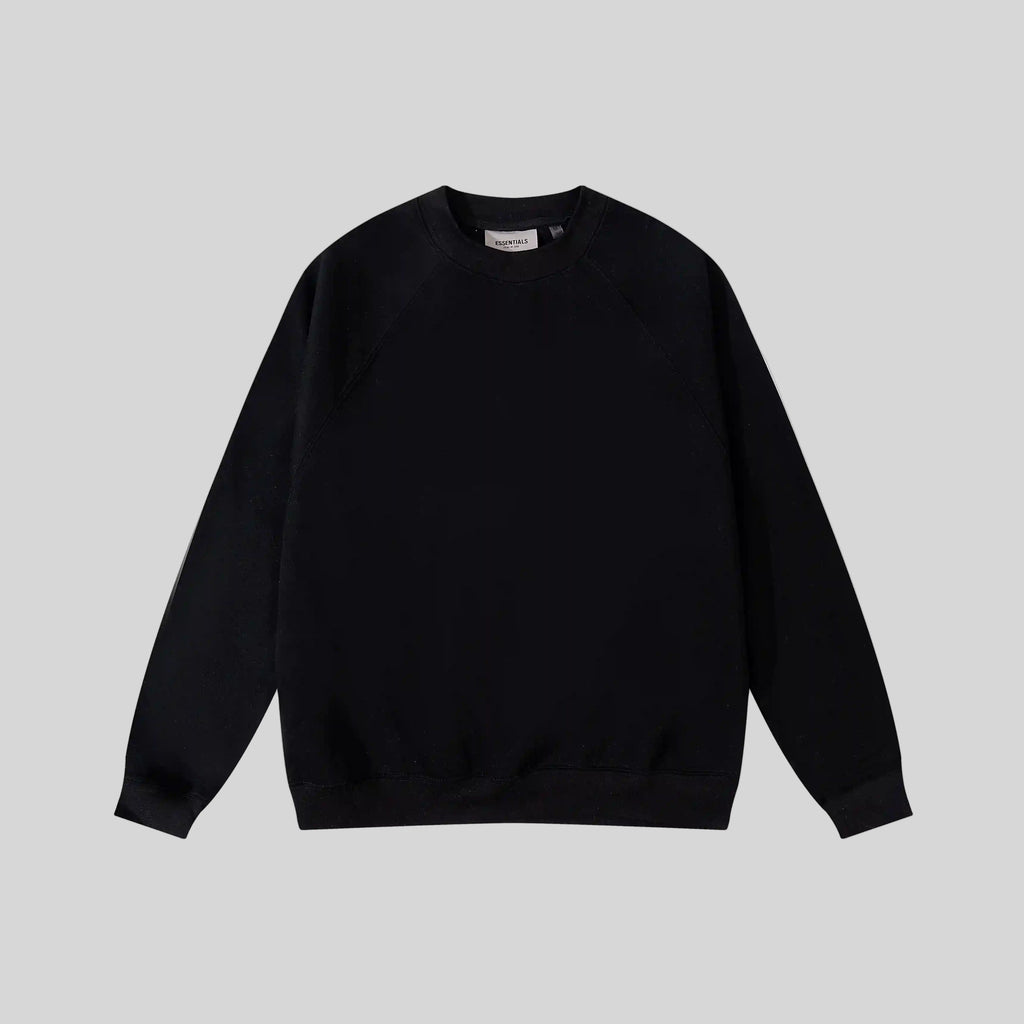 Plain Essentials Clothing Pure Black Sweatshirt