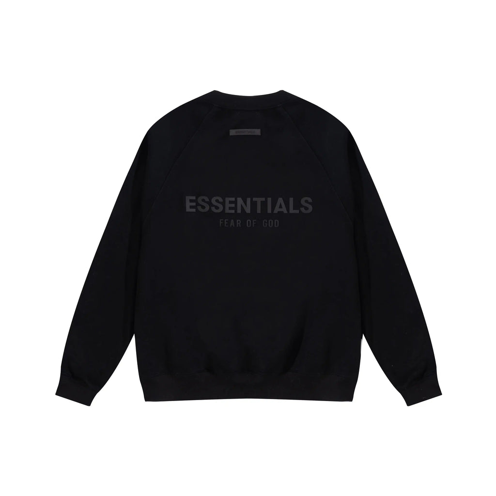 Plain Essentials Clothing Pure Black Sweatshirt1