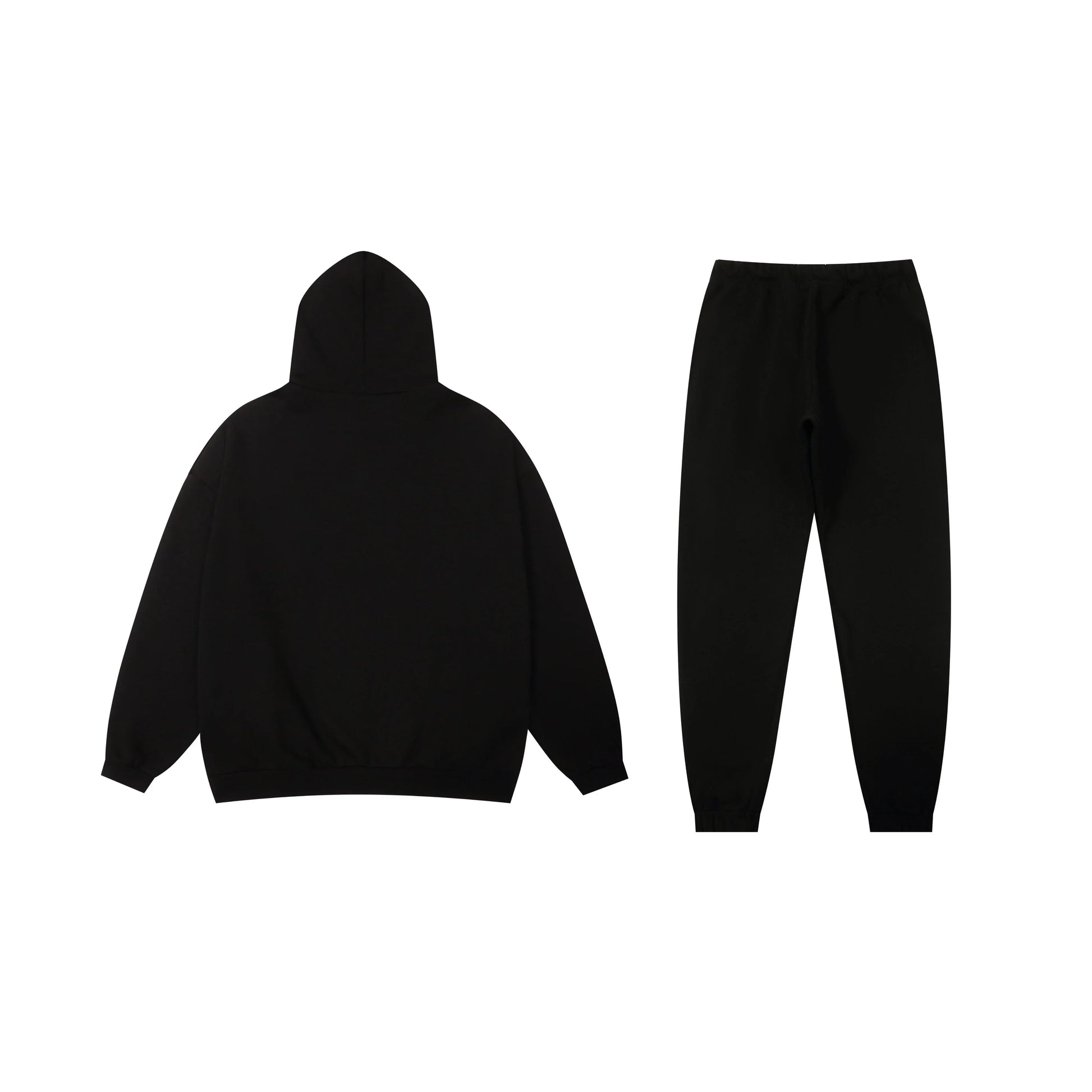 Essentials black comfort fit fleece hoodie with soft interior detail by Fear Of God