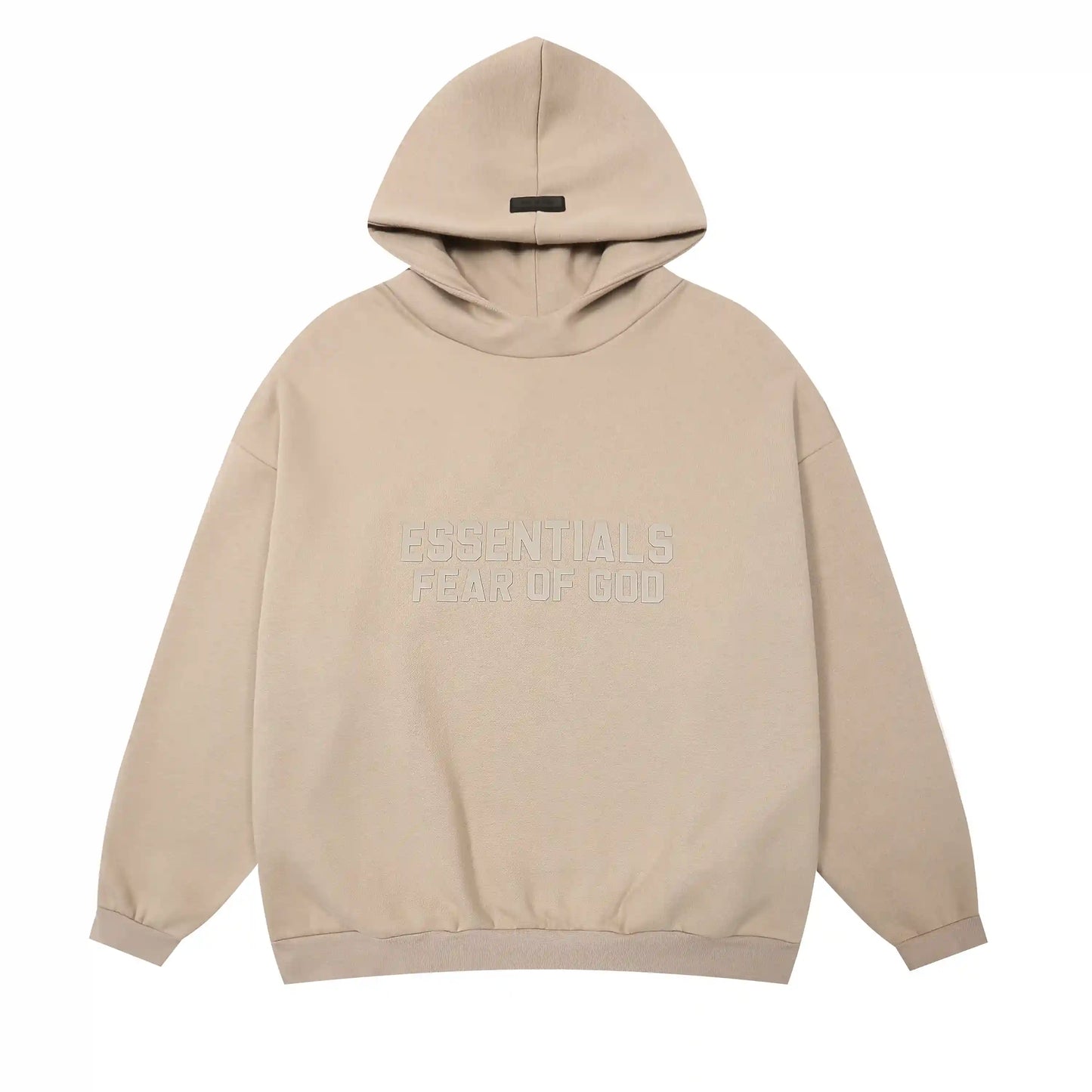 Essentials pastel grey fleece joggers with elastic waistband comfort by Fear Of God