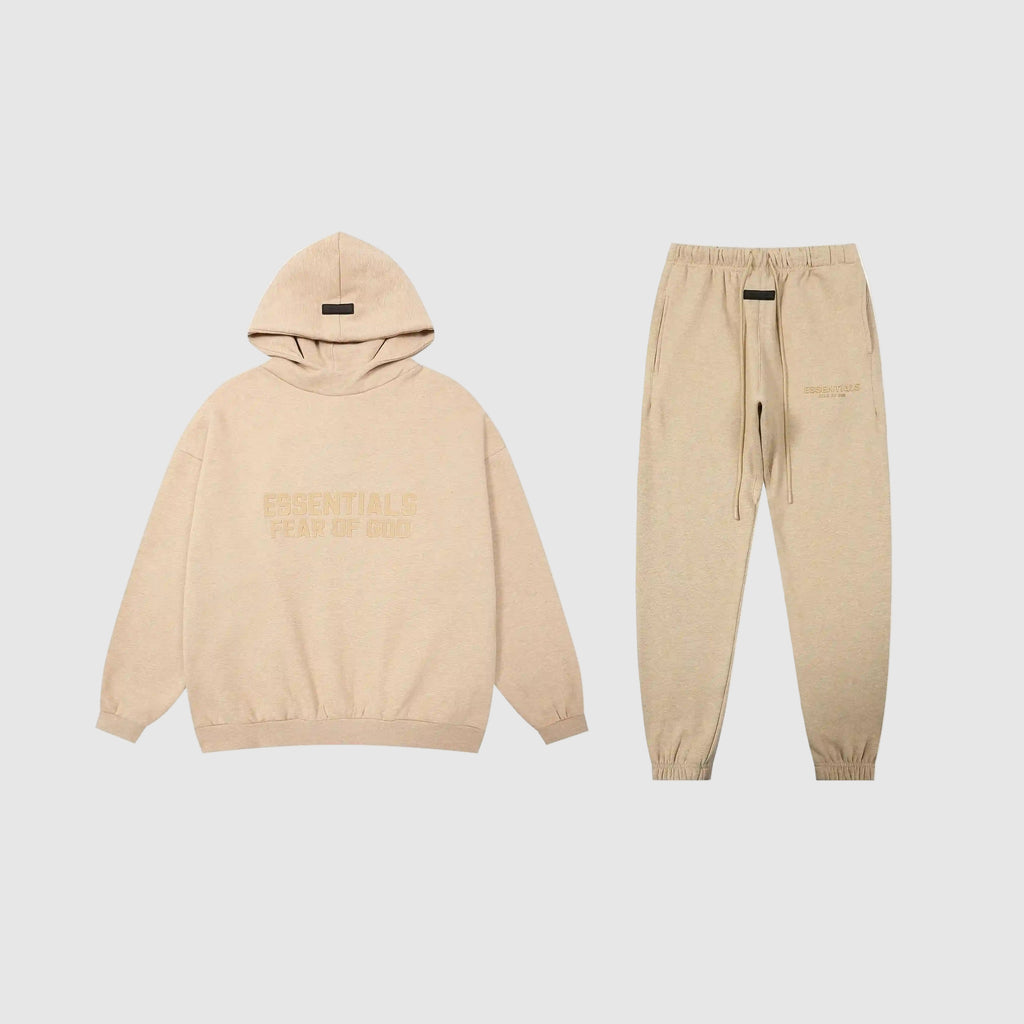 Plain Long Sleeve ESSENTIALS Clothing Calm Shell Hooded Tracksuit 1