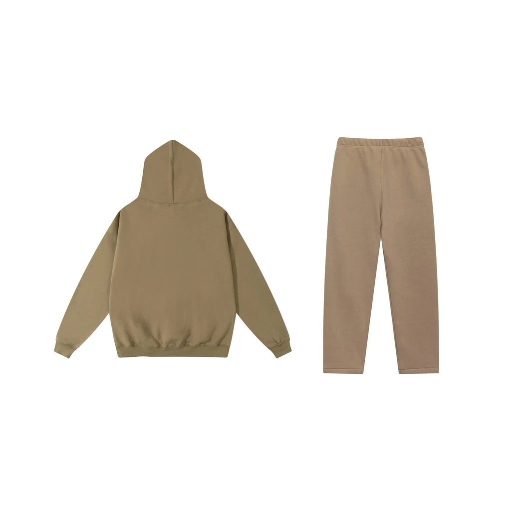 Pure Fear of God ESSENTIALS Clothing Dark Beige Hooded Tracksuit 2