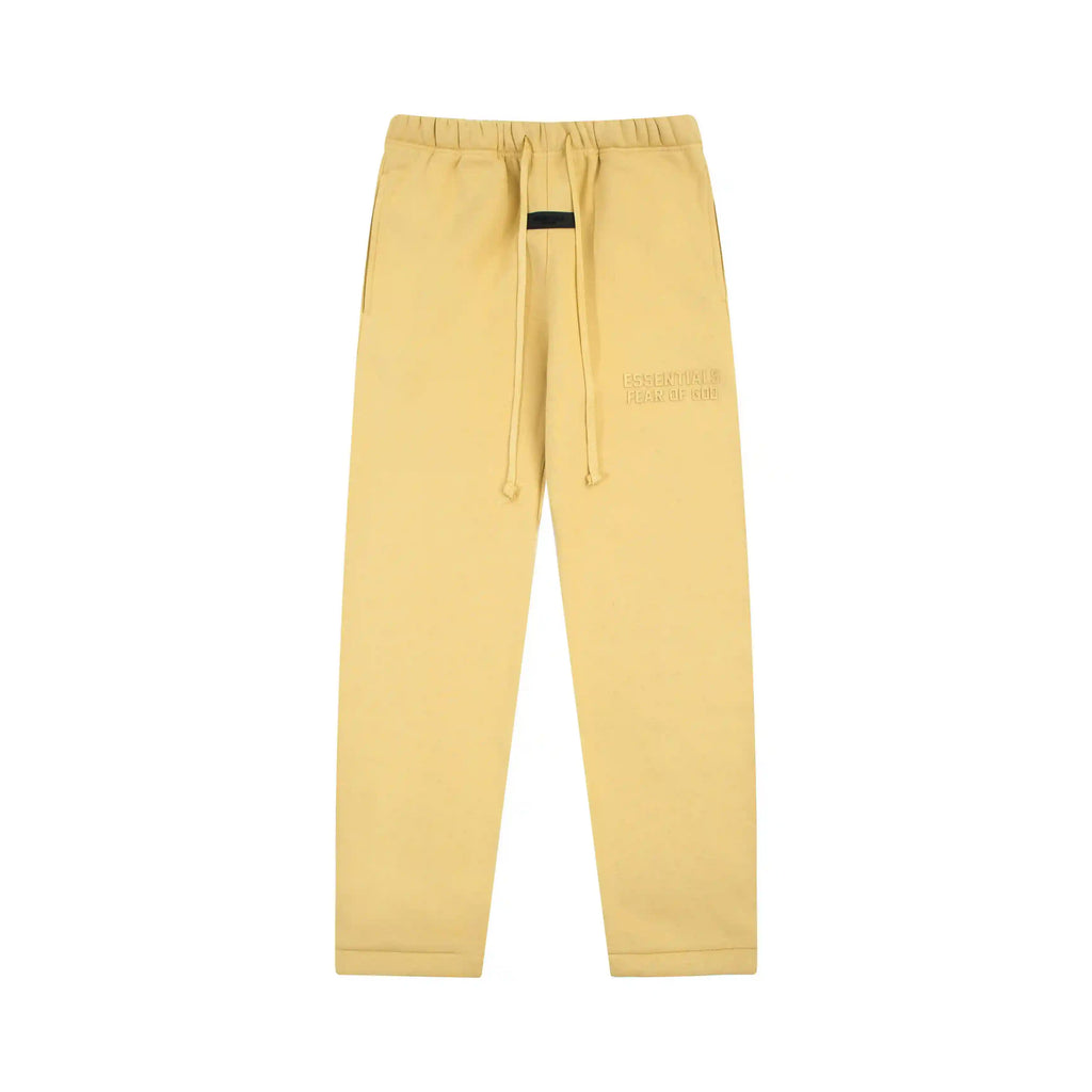 Pure Light FEAR OF GOD Hooded ESSENTIALS Clothing Garden Yellow Long Sleeve Tracksuit 5